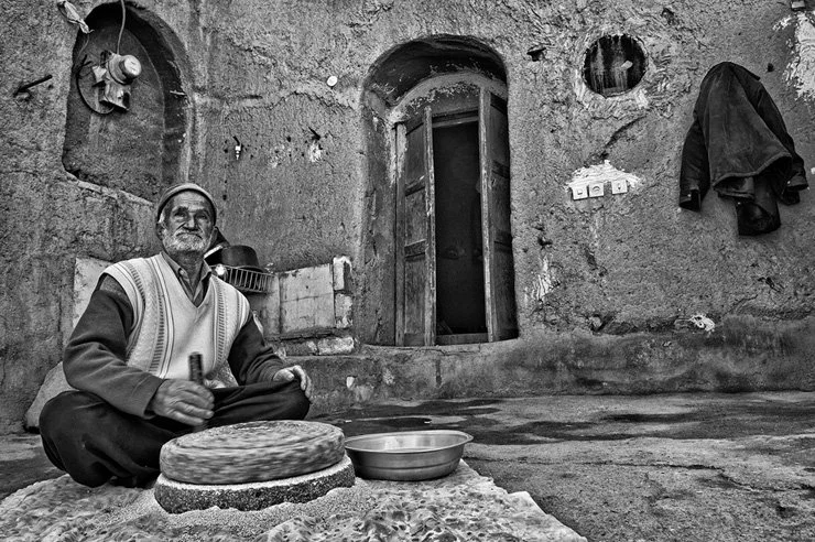 Dastaas Handdrehmühle aus Stein 