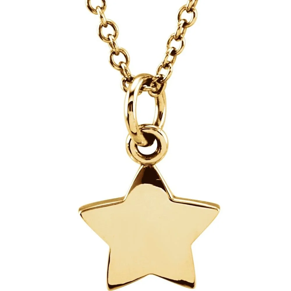 18K Gold Vermeil Star Necklace
