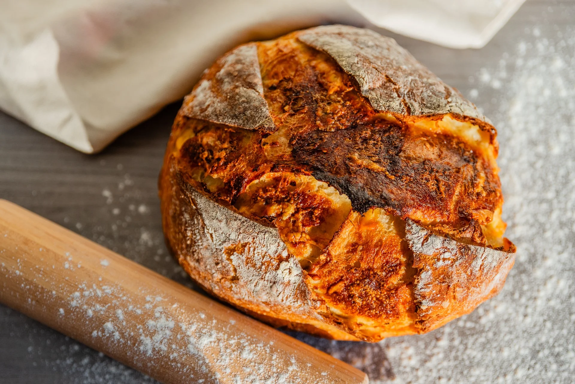 Crust & Crumb Bakery Waukee, Iowa - Food Photography Sourdough Bread