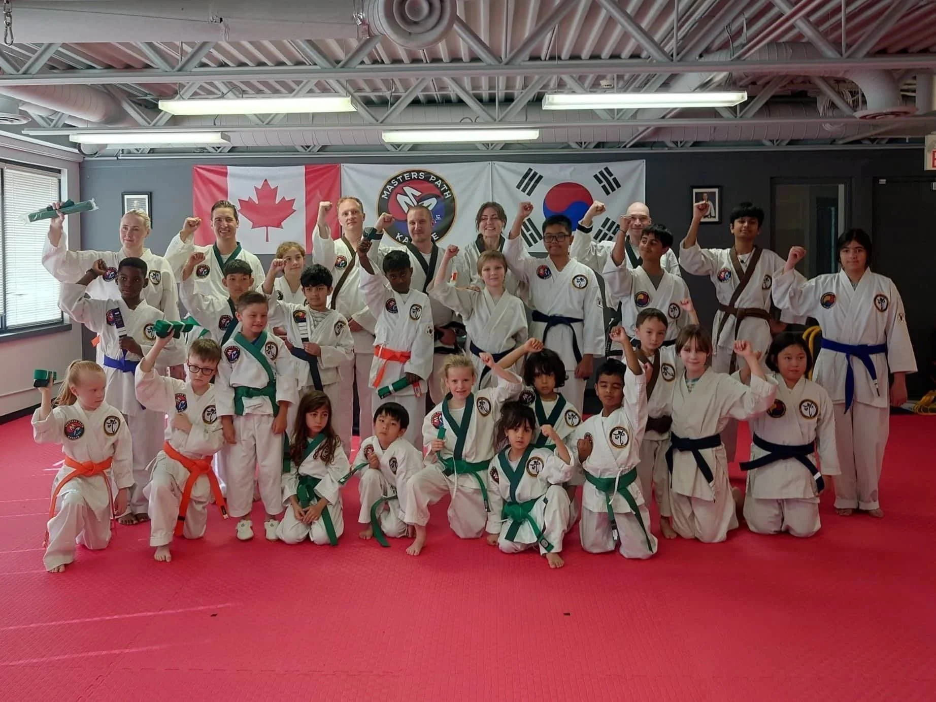 Masters Path Karate Students Celebrating