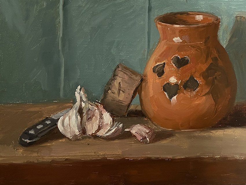 French Garlic Jar