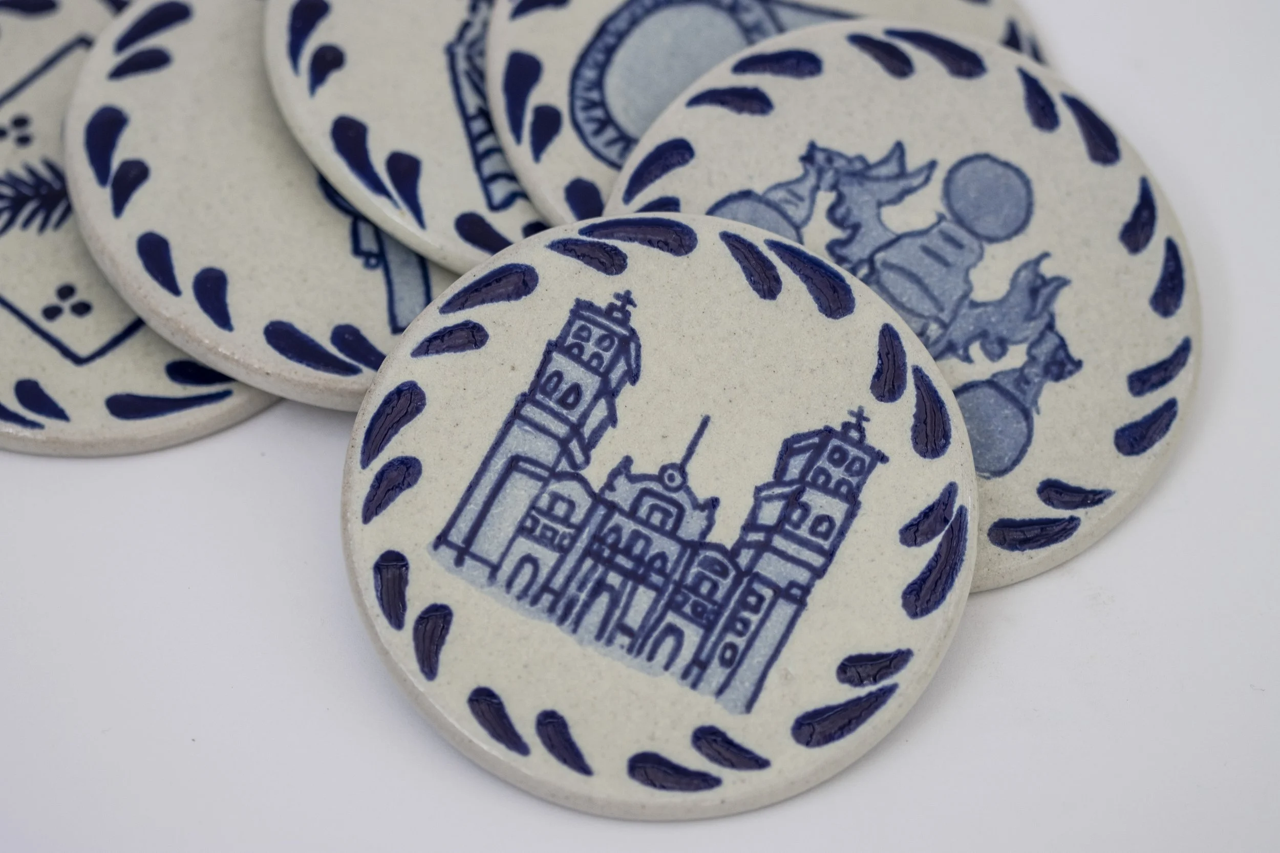 Kit de 6 portavasos redondos - Colección PIPOPE I