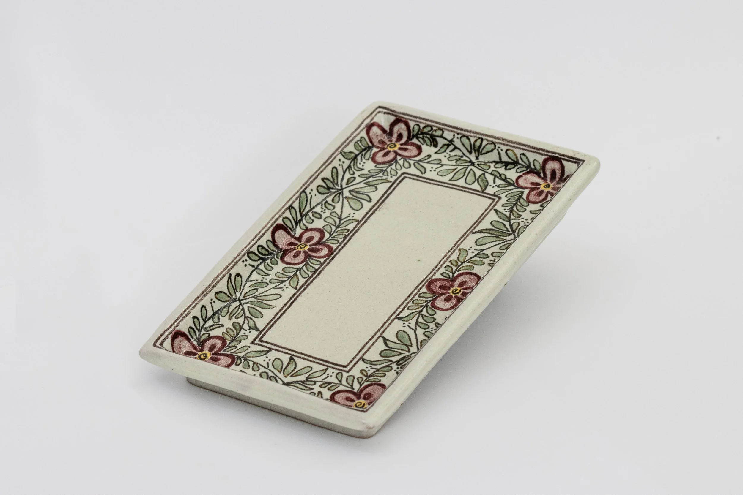 Charola rectangular - Fuente Rosa