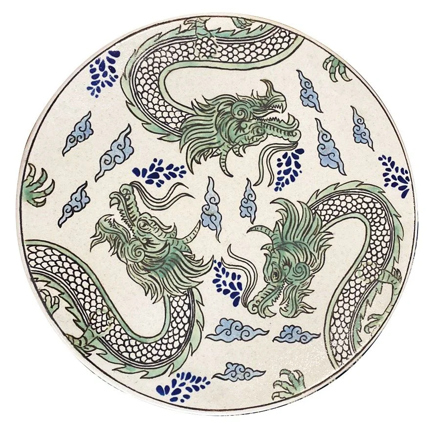 Platón de 42 cm - Dragón del zodiaco chino II
