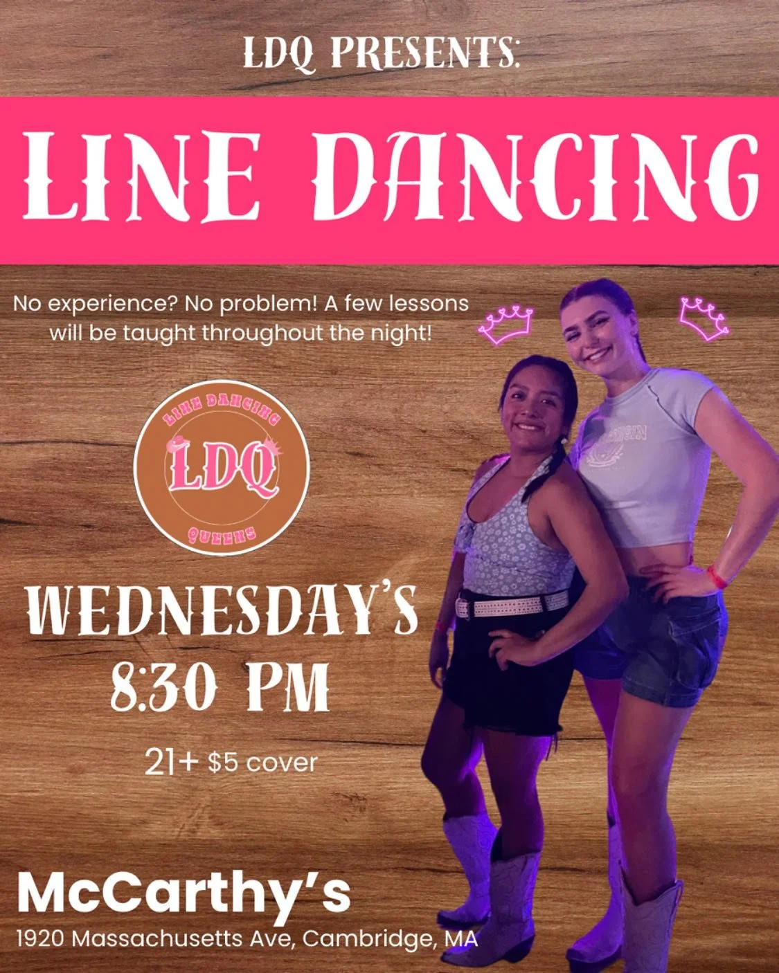 Upstairs: Line Dancing with LDQ