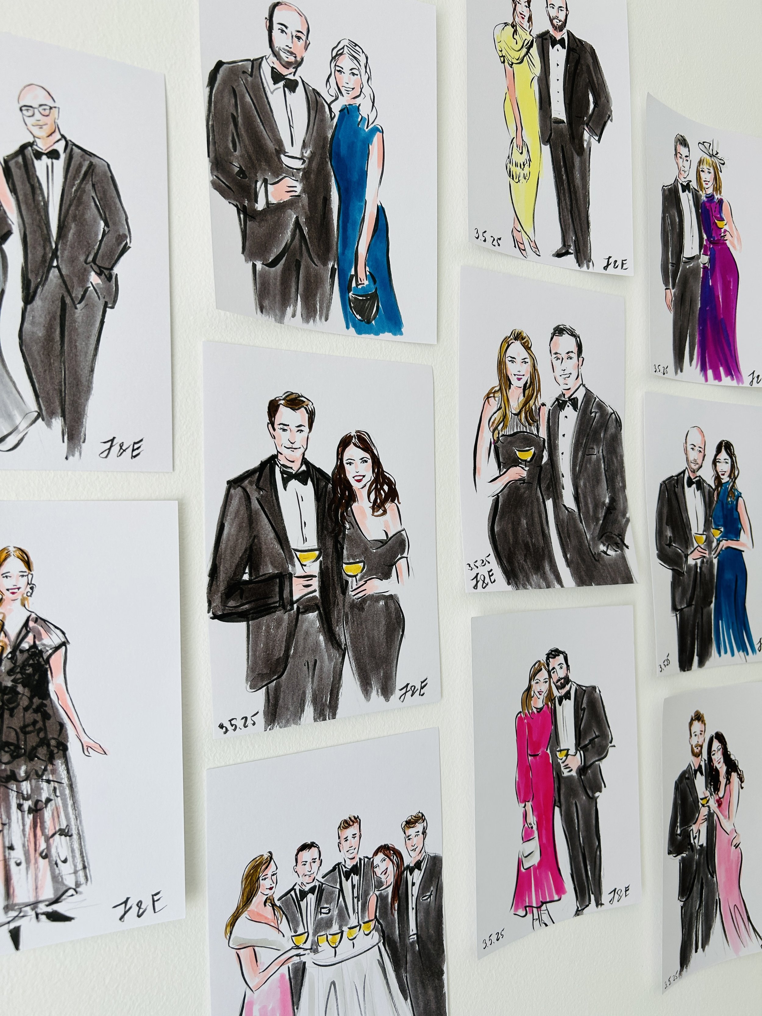 Wedding Illustration, Nash House, Pall Mall, London.