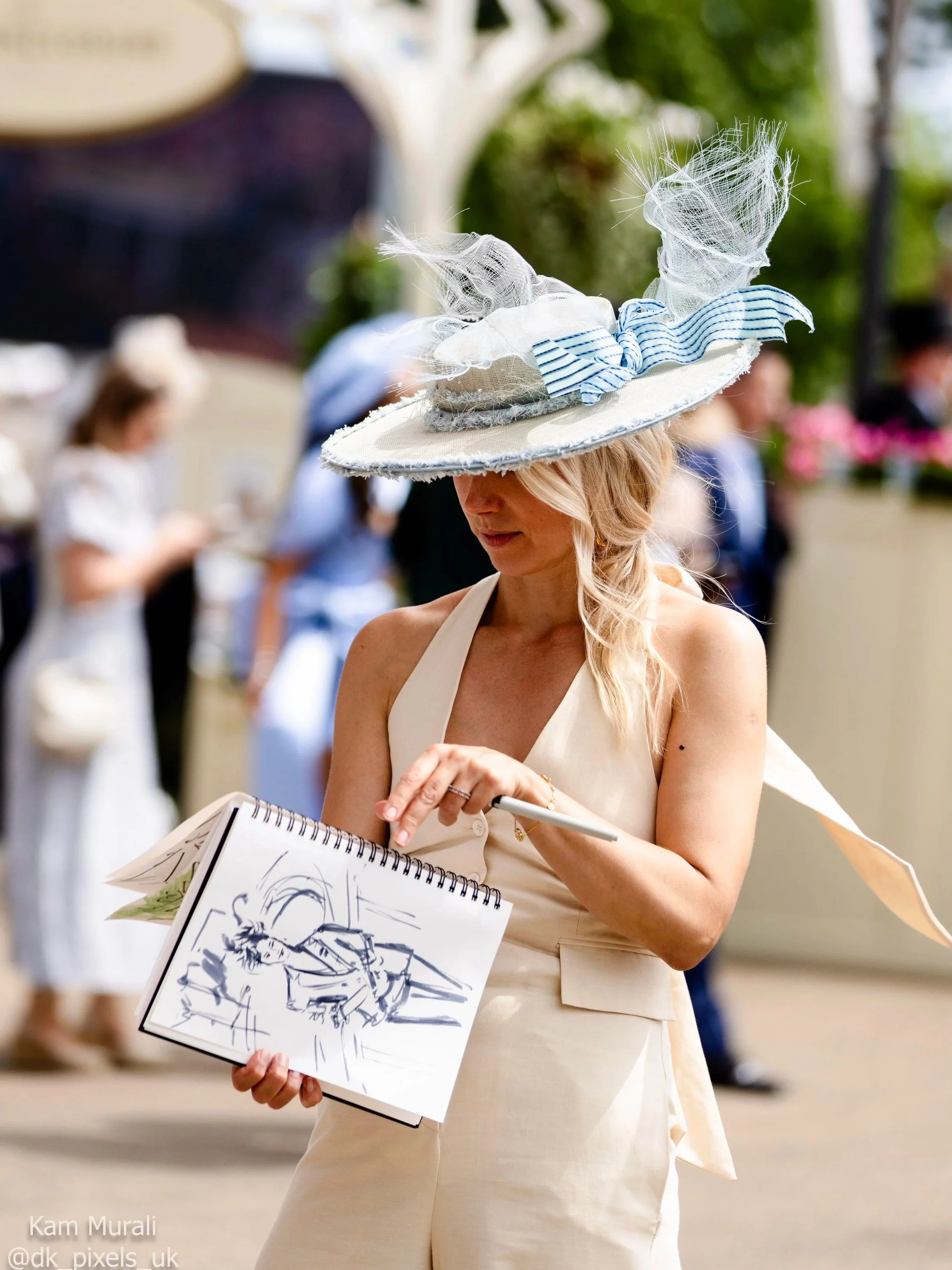 Royal Ascot Live Illustration, Full Day Reportage