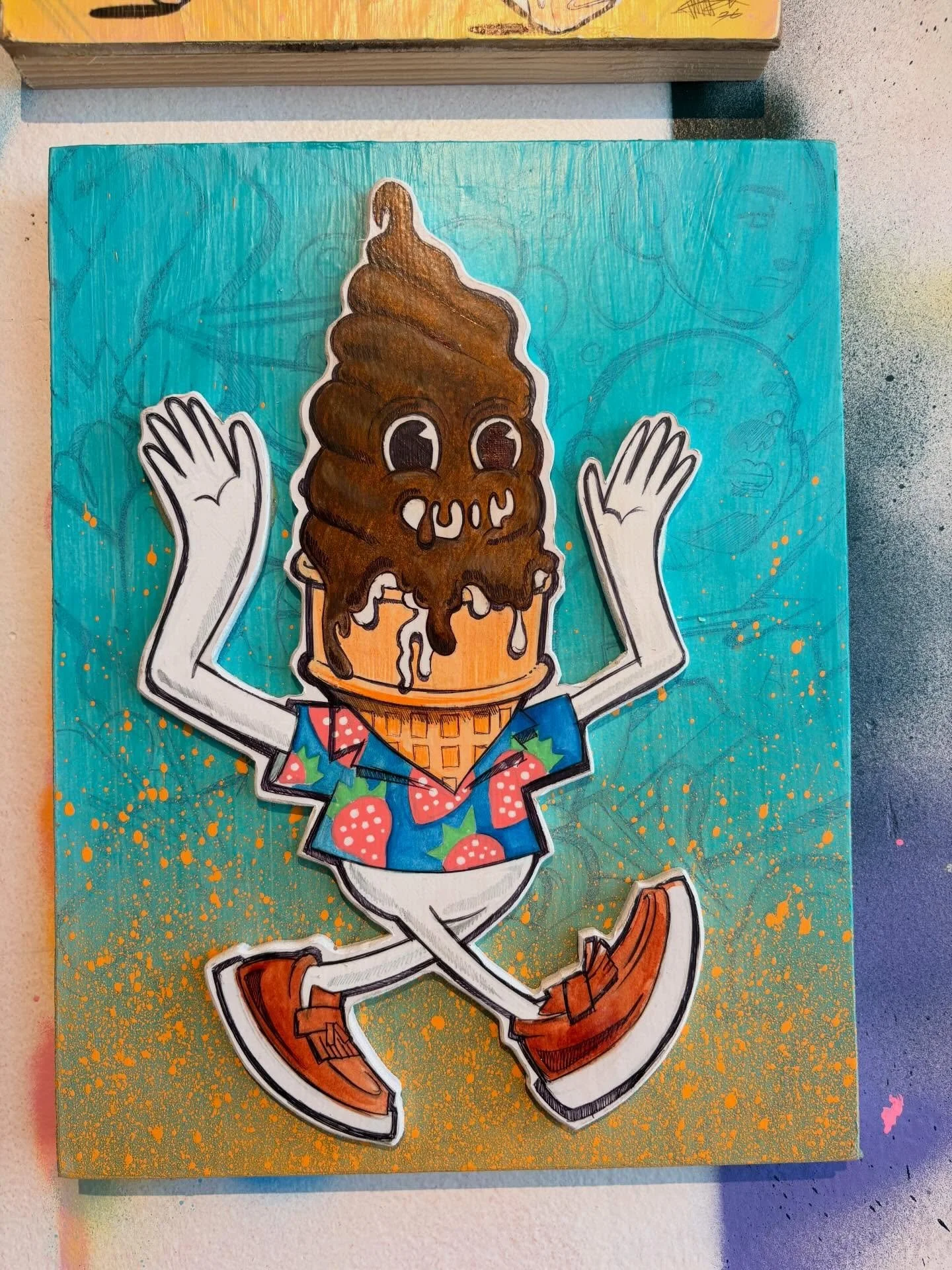 For those who know a dip cone is really a midwest summer night, the walk to the neighborhood creamy whip, and a sweet step back into time. This one was inspired by my friend&rsquo;s memory of those perfect neighborhood summer evenings where the ice c