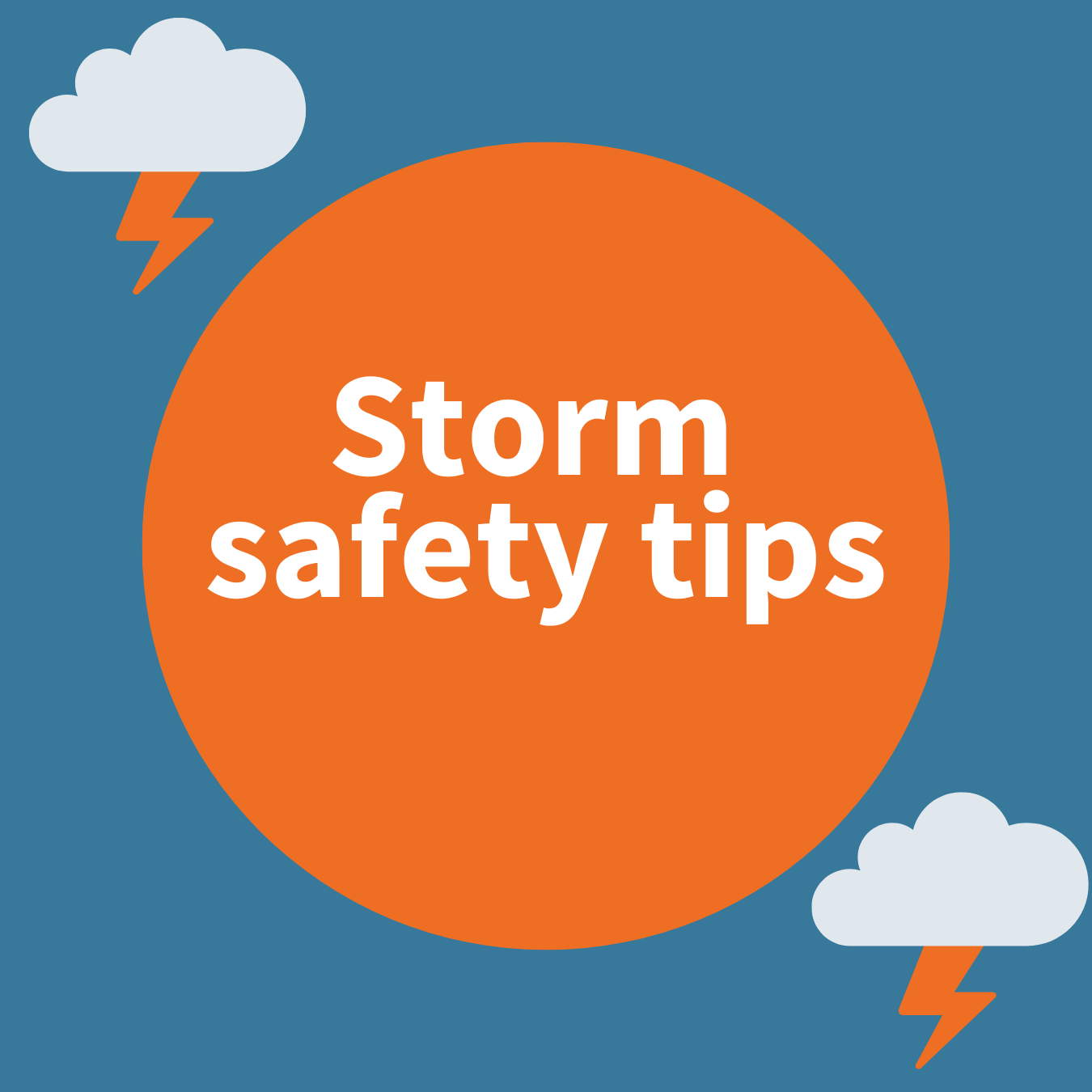 Storm safety tips