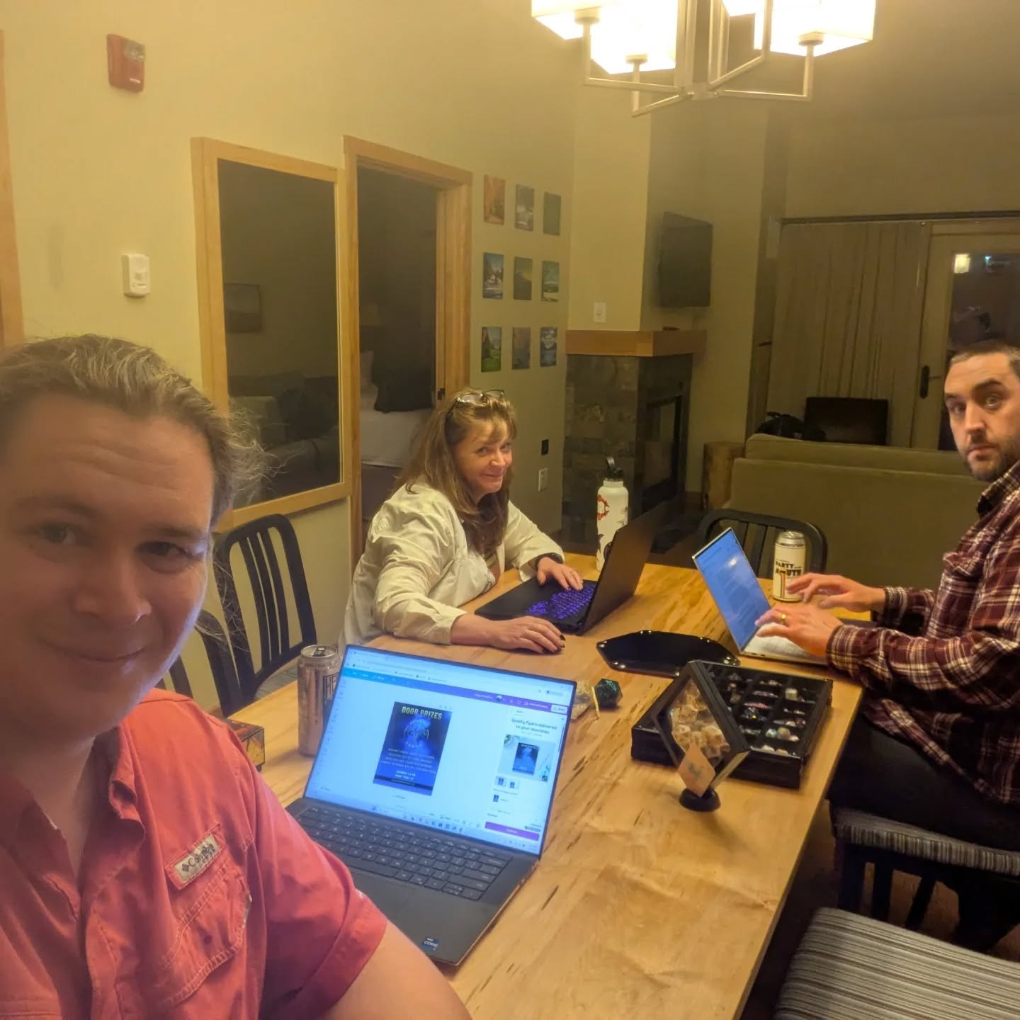 The War Room at Mountain Mania!
Editor Jeremy is at the studio finishing Monday's episode so we're taking a page from his book and getting to work too!
TOMORROW WE RIDE!
@mountainmaniacon
#NerdCulture #DnDCommunity #DnDPodcast #geekculture #dnd