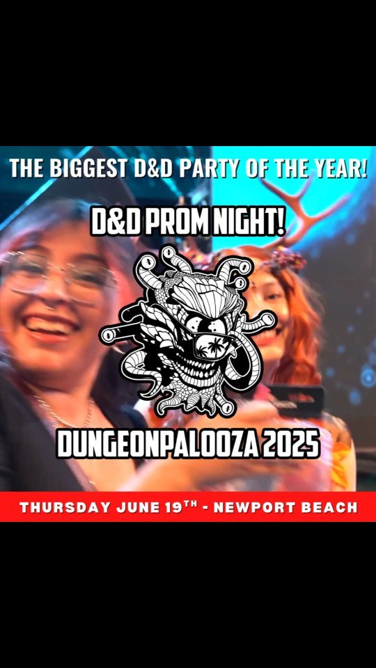 DUNGEONPALOOZA!!!
If you're near Costa Mesa, CA or want to get into Socal's biggest fantasy themed party, then Fantasy Pants has the hookup!
Visit the DUNGEONPALOOZA link in our bio and use code "FANTASYPANTS" to save $30 off your ticket!