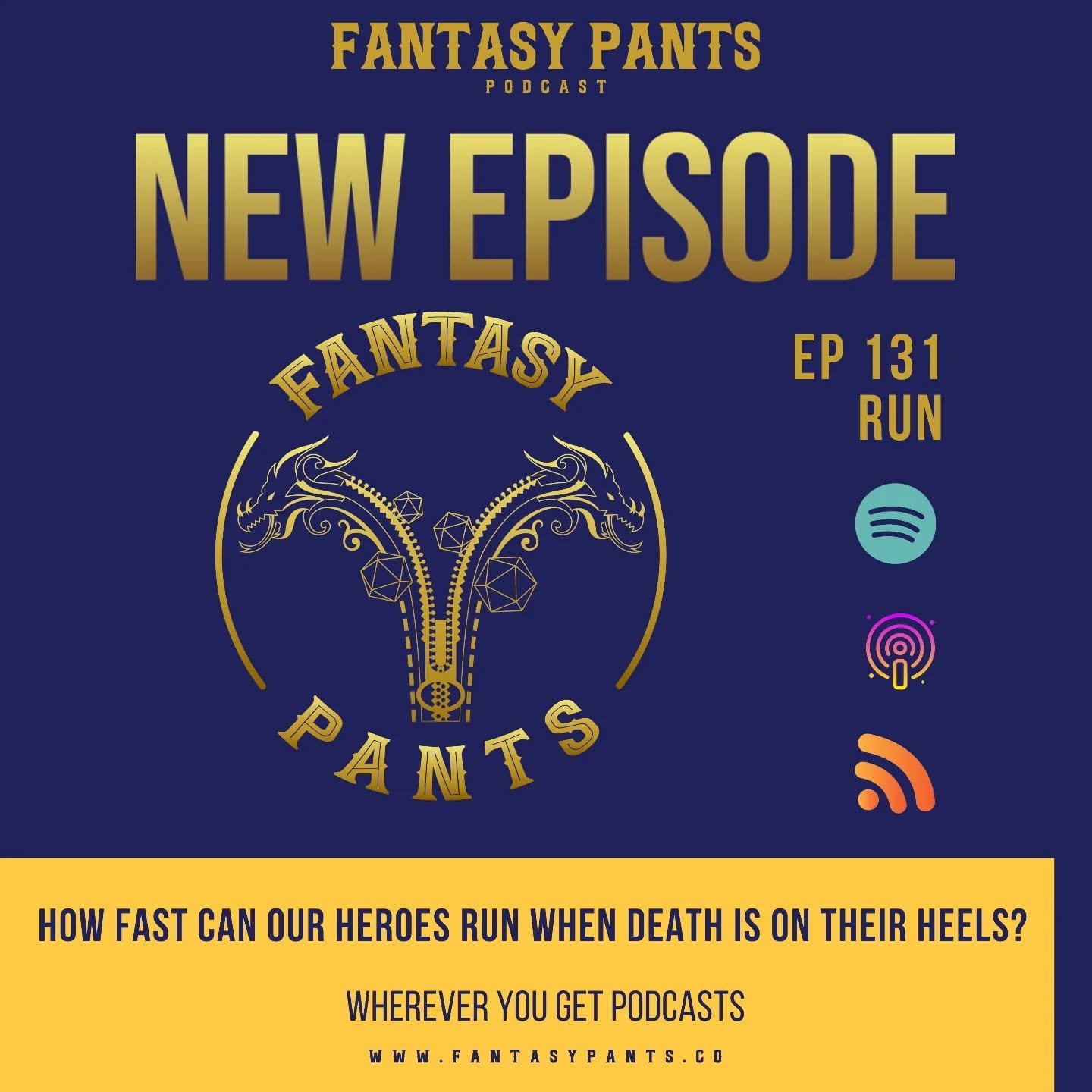How fast can our heroes run when death is on their heels?
Shout-out to our friends @deckofmanytales whose trailer is featured in this week's episode. Be sure to go check them out!
#dnd #dnd5e #dndcommunity #dndpodcasts #ttrpgpodcast #ttrpgcommunit