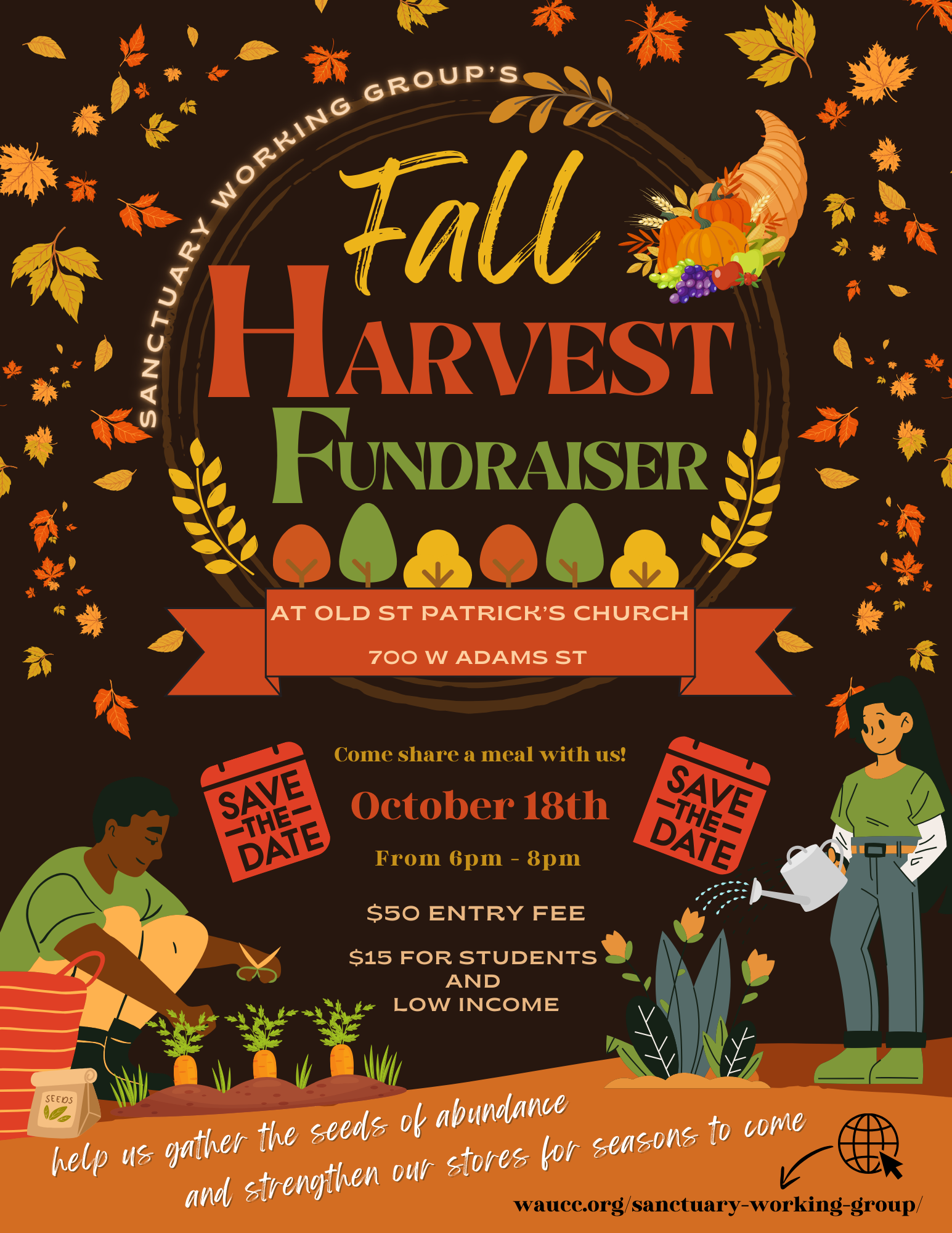 Fall Harvest Fundraiser Flyer