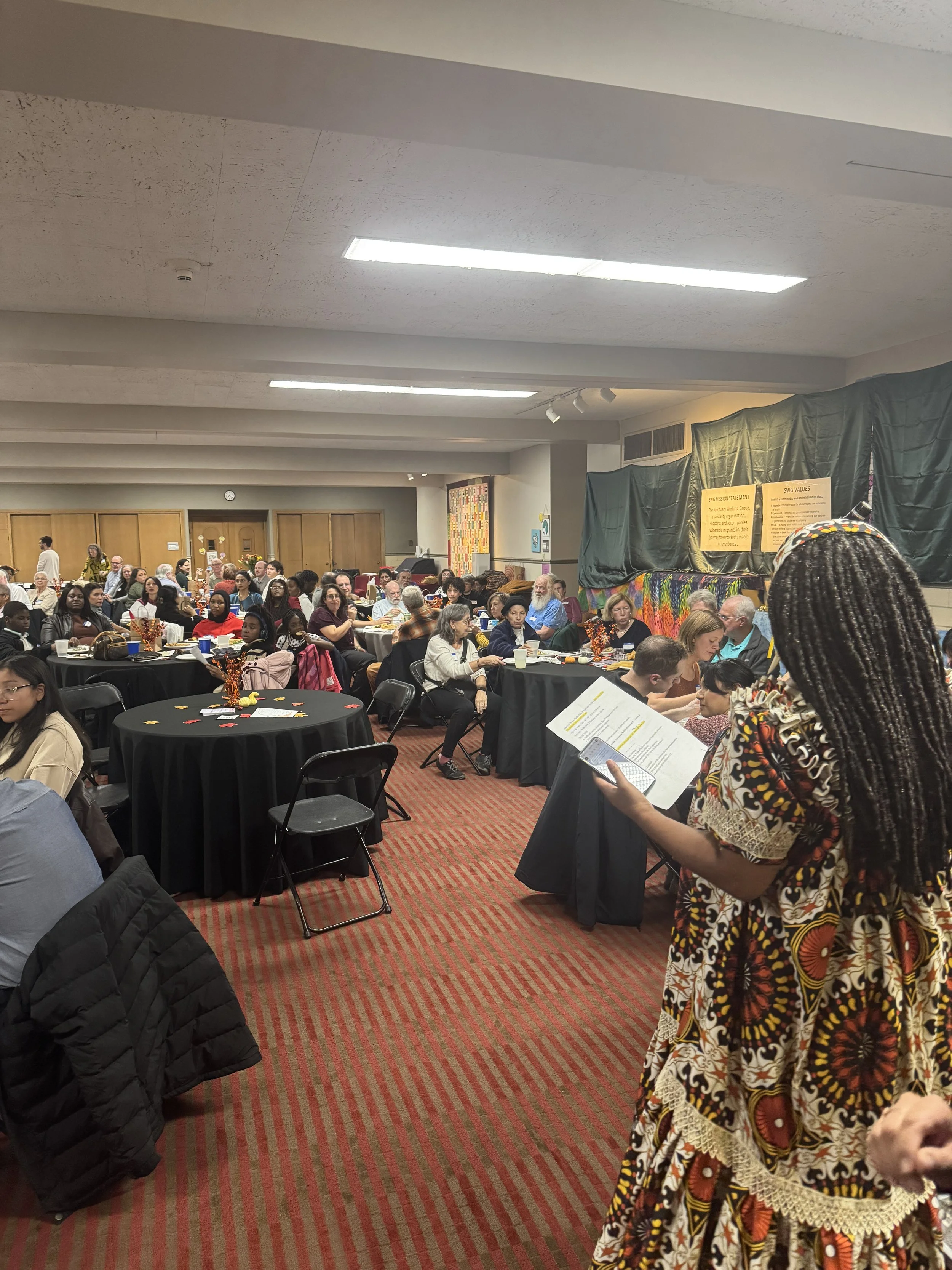 Fasika Alem, from the SWG CT and UAO, was one of our MCs for the night.