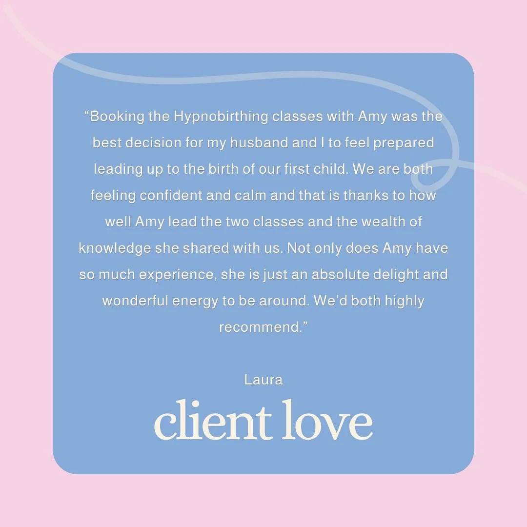 ✨ &ldquo;The best decision we made...&rdquo;✨

Feeling calm, confident, and connected - that&rsquo;s exactly how this beautiful couple is heading into birth after completing my Hypnobirthing classes last month 💛

It&rsquo;s always such an honour to 