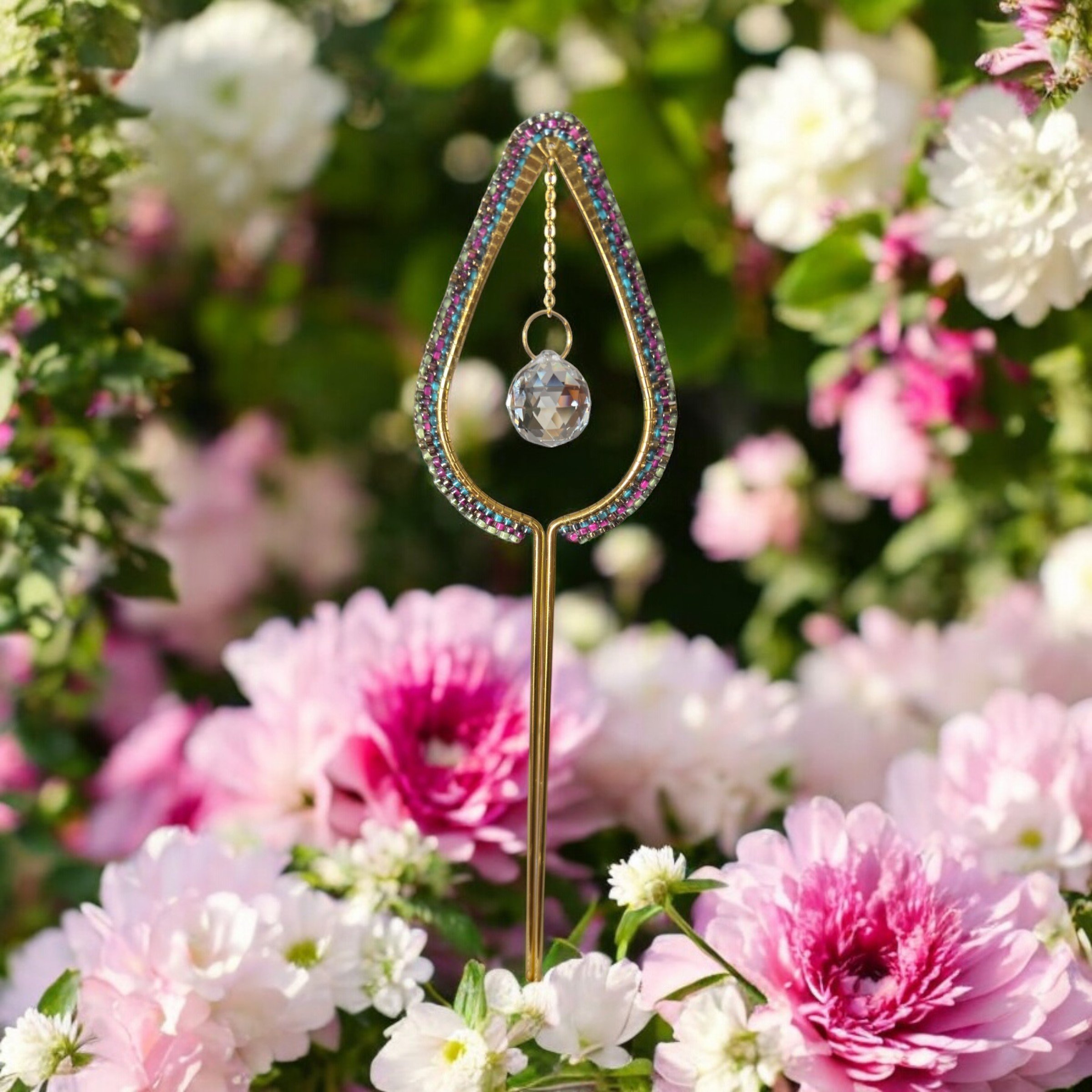 "Twilight Bloom" Garden Stake