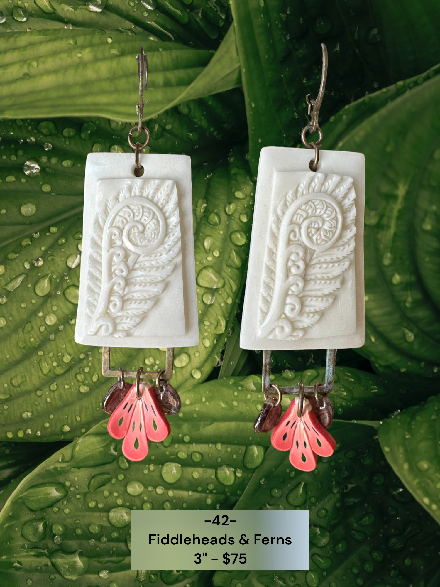 "Fiddlehead Ferns" Earrings