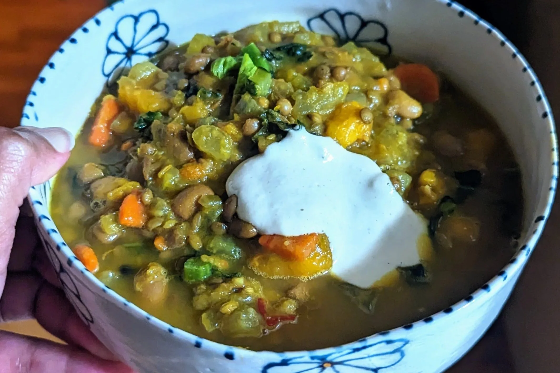 Flu-fighting Lentil Bean Soup