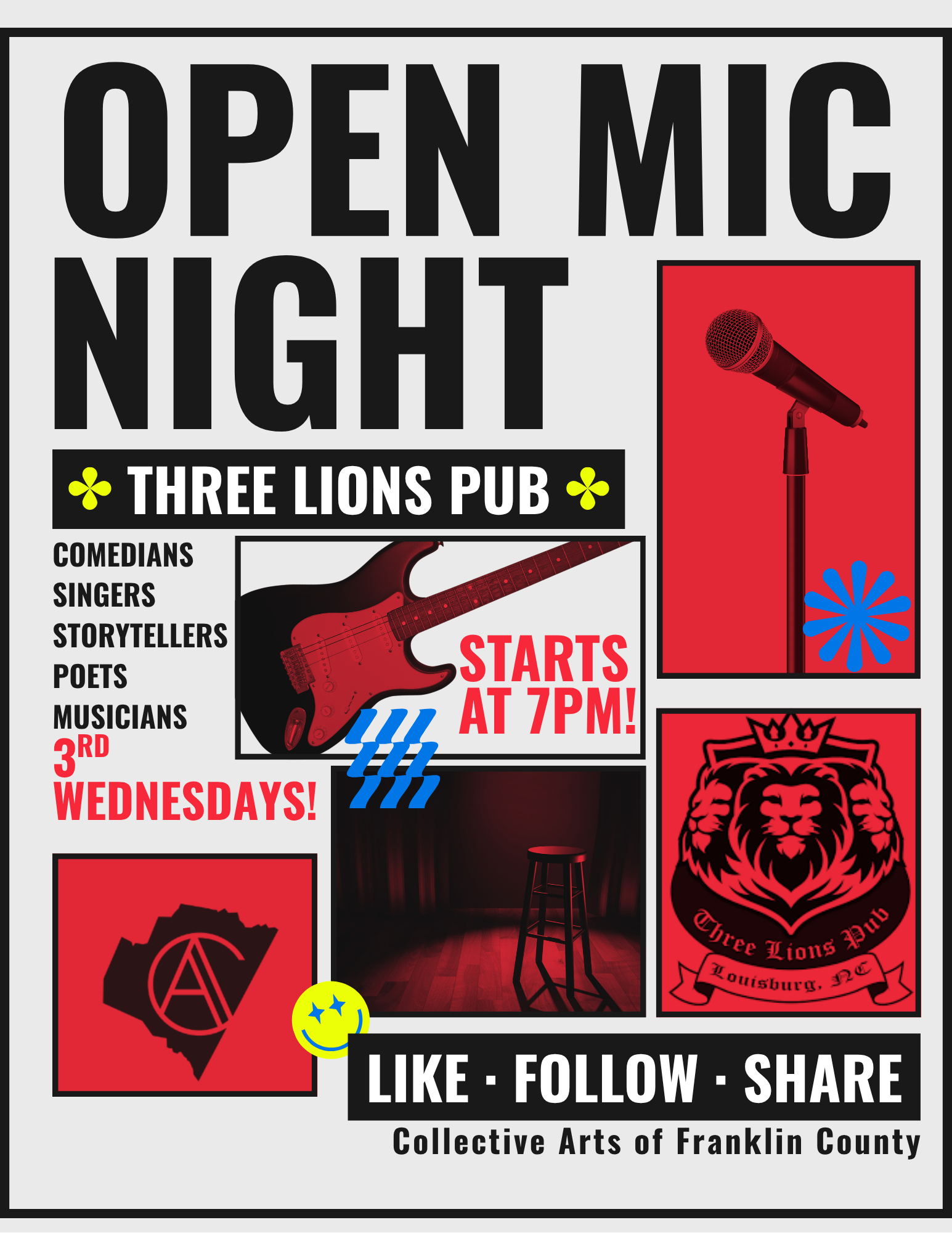 Open Mic flyer