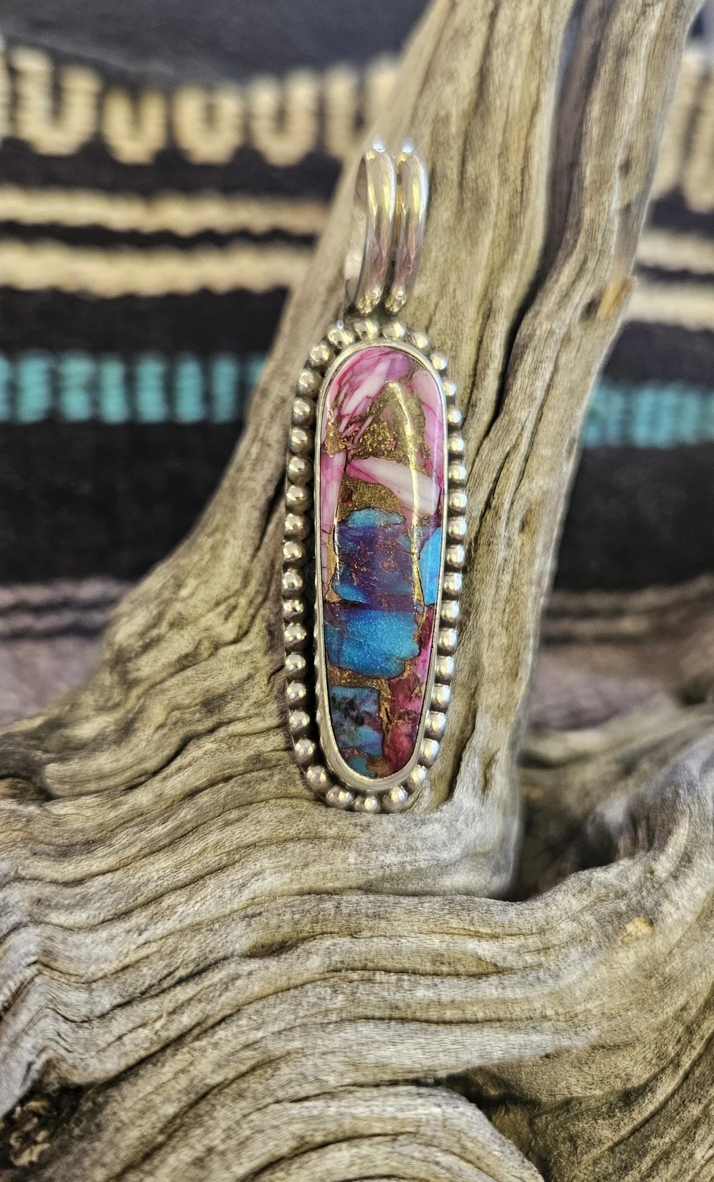 Mohave Purple Dahlia Pendant — Kingman Turquoise Jewelry