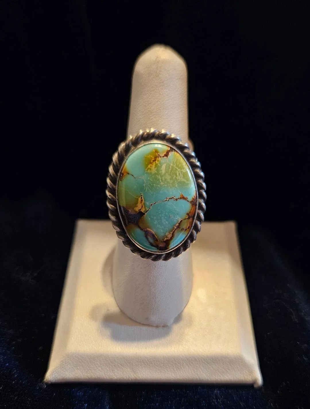 Thunder Mountain Turquoise Adjustable Ring