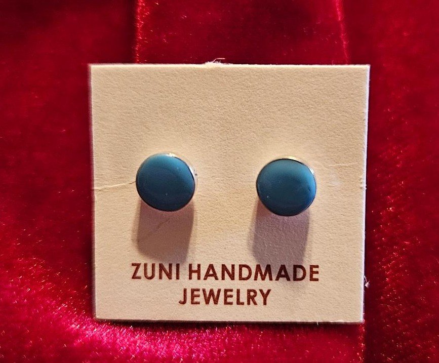 Kingman Turquoise Stud Earrings