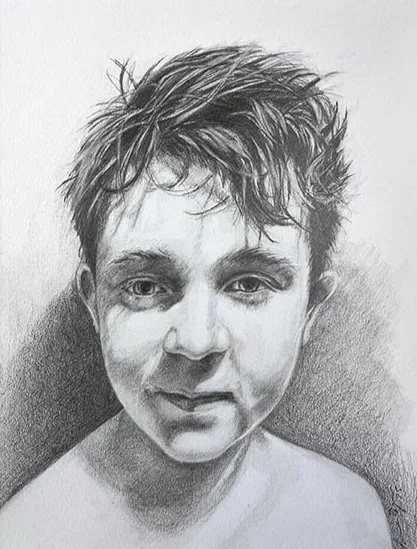 2025 Clancy.  Pencil on paper.  280 x 350mm