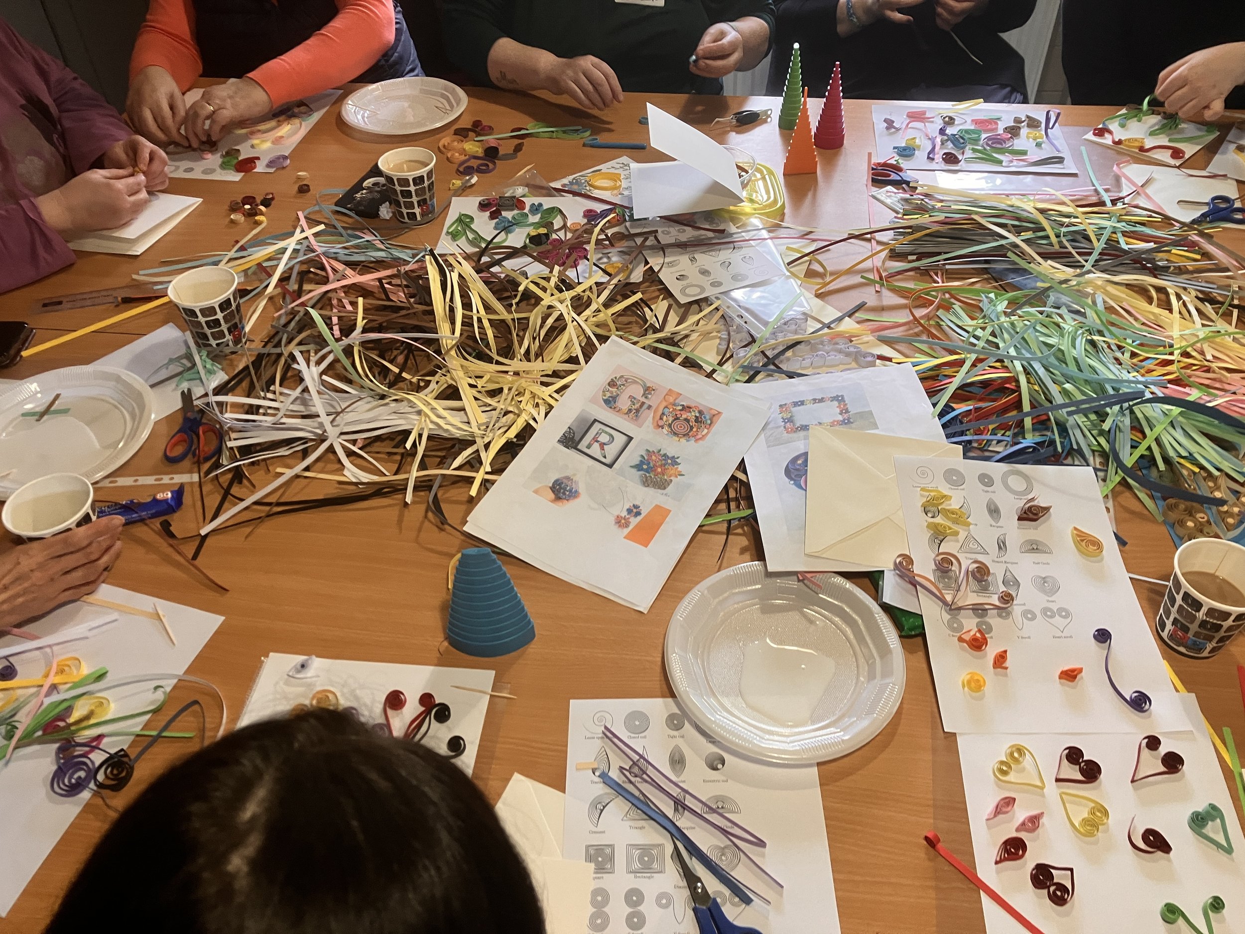 Quilling workshops with St Brigids Cloak, Dundalk and Drogheda Libraries 2023