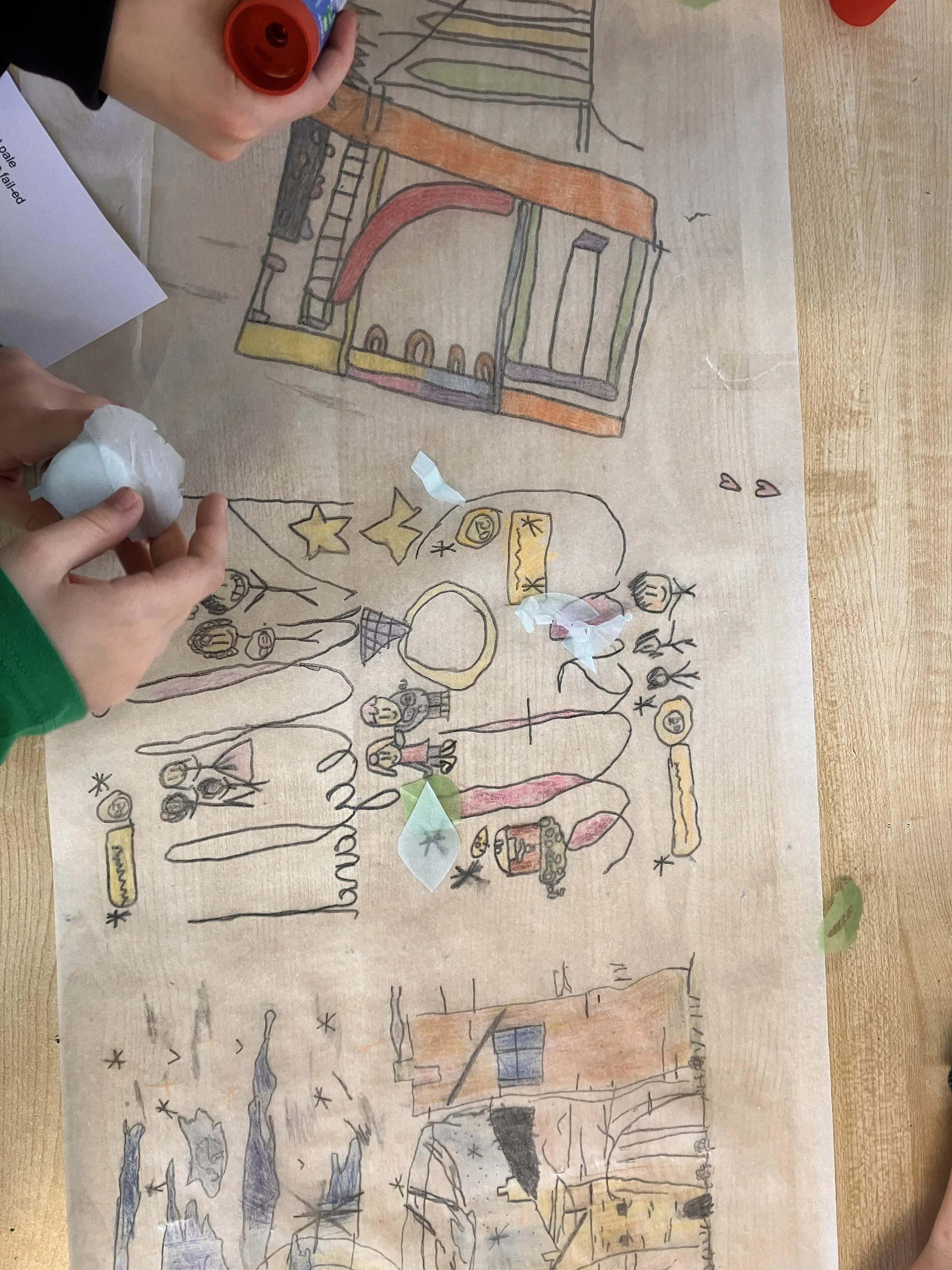 The Great Story of Ashbourne, 2024,  by the 3rd class children of St. Declan's NS with the support of BLAST: Arts in Education (Bringing Live Art to Students and Teachers). Supported by Dept. of Education 