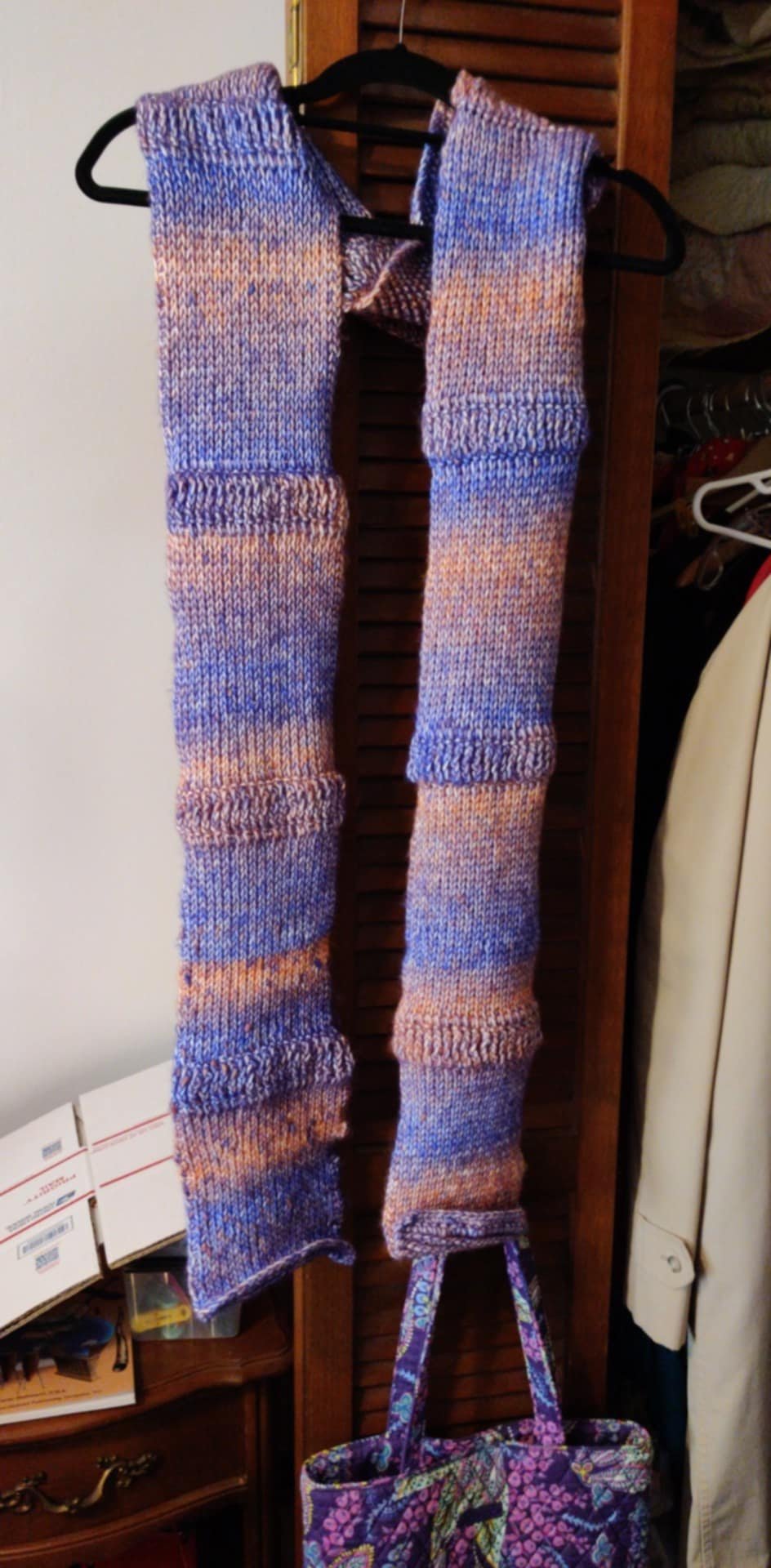 Dusky Purple Scarf With Gentle Gradient