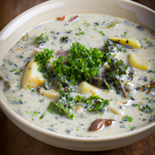 Mushroom, Kale &amp; Wild Rice Soup