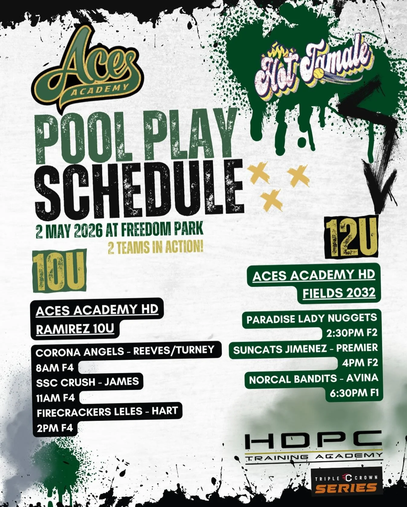 Good luck to both teams in action this weekend! 🥎@acesacademyhd_fields_12u_2032 @aces_academyhd_ramirez10u