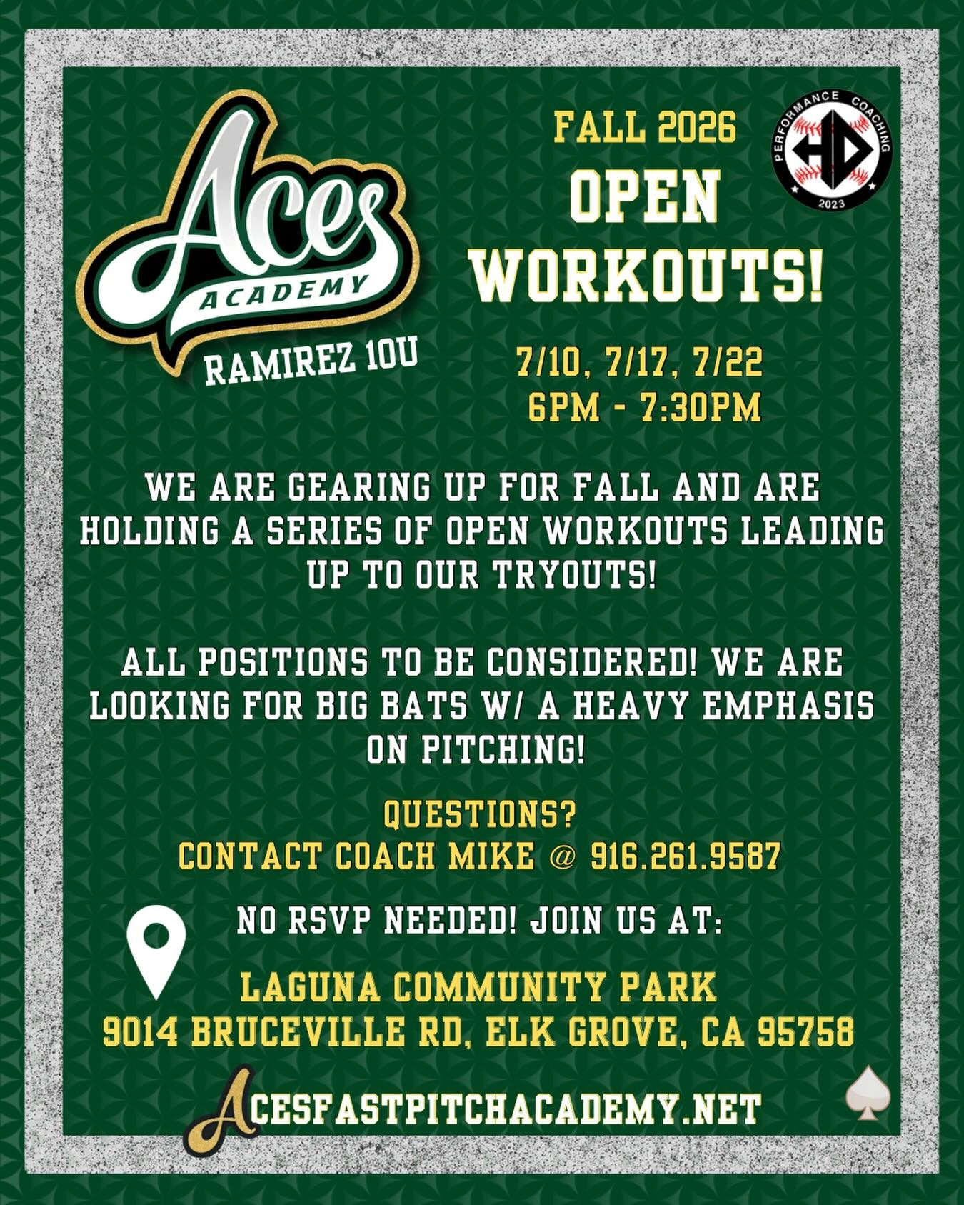 We are gearing up for Fall and are holding a series of 10u workouts leading up to our tryouts next month! Team based out of Elk Grove. Come check us out! #softballtryouts #10utravelball
