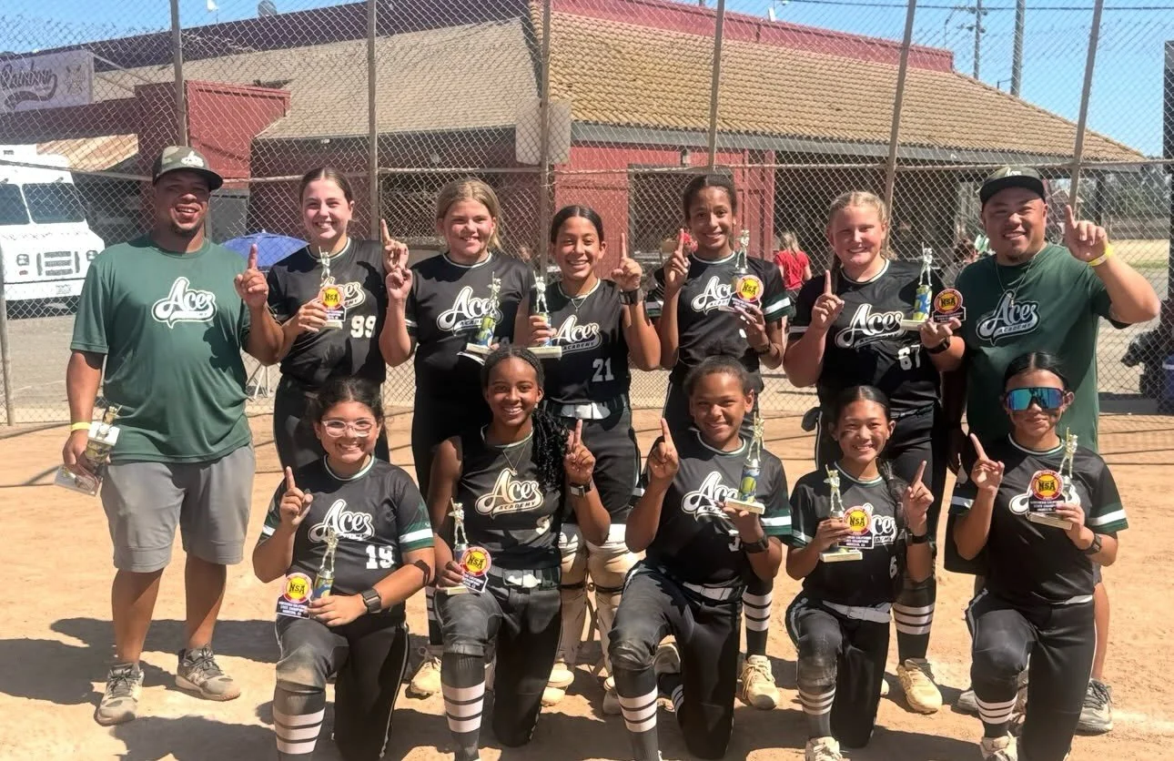 Congrats to @acesacademyhd_fields_12u_2032 for winning the @nsa_west Northern State Championship this weekend in Modesto! Congrats ladies! Well done 👏🏼 #acesup&spades;️