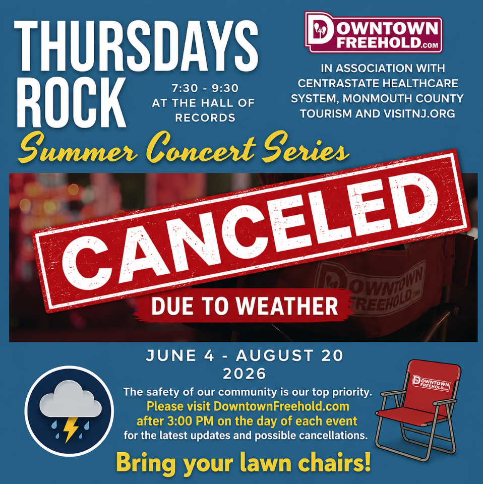 Thursday’s ROCK! Summer Concert Series (CANCELED DUE TO WEATHER)