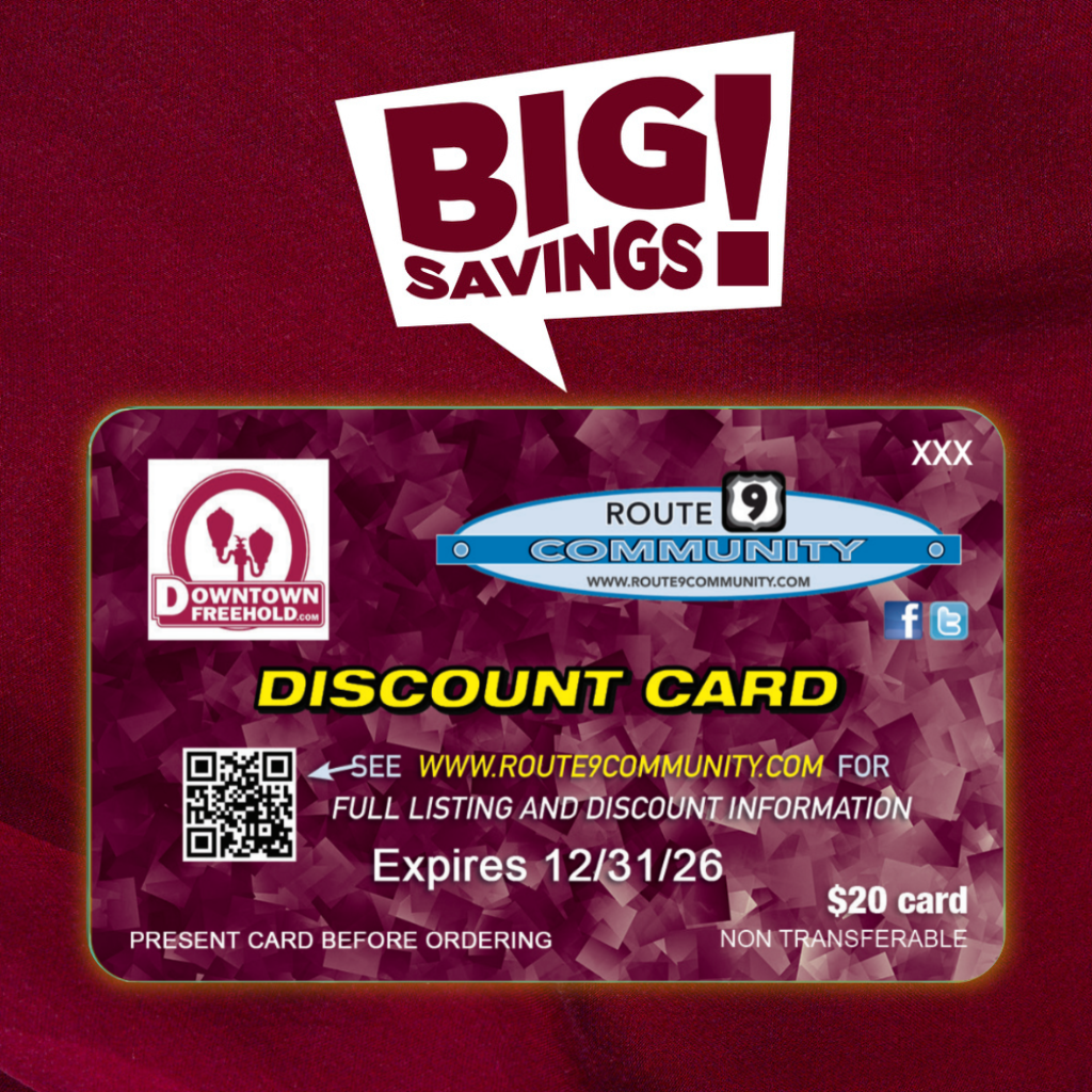 2026 Discount Card — Downtown Freehold