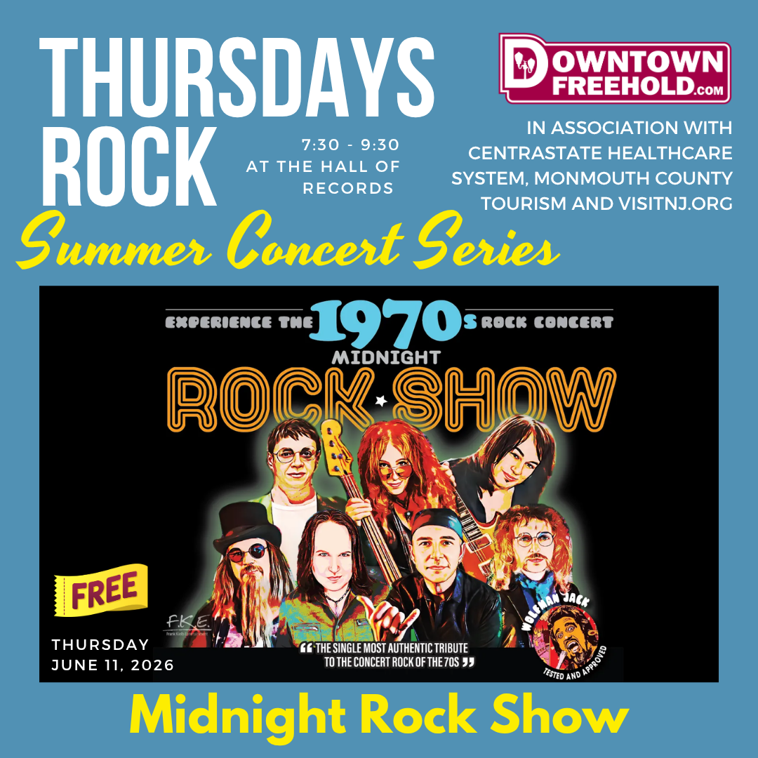 Team Thursday Rocks Cancelled- Thursday’s ROCK! Summer Concert Series — Downtown Freehold