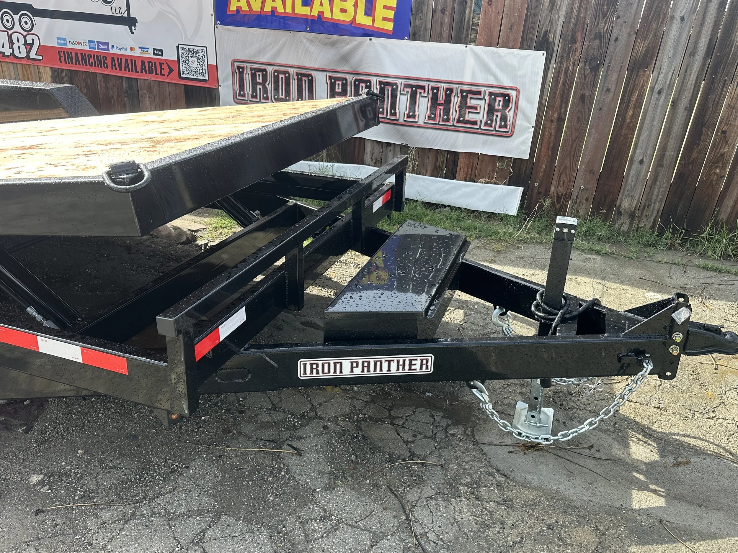 IRON PANTHER 18X7 HEAVY EQUIPMENT GRAVITY TILT TRAILER 14K