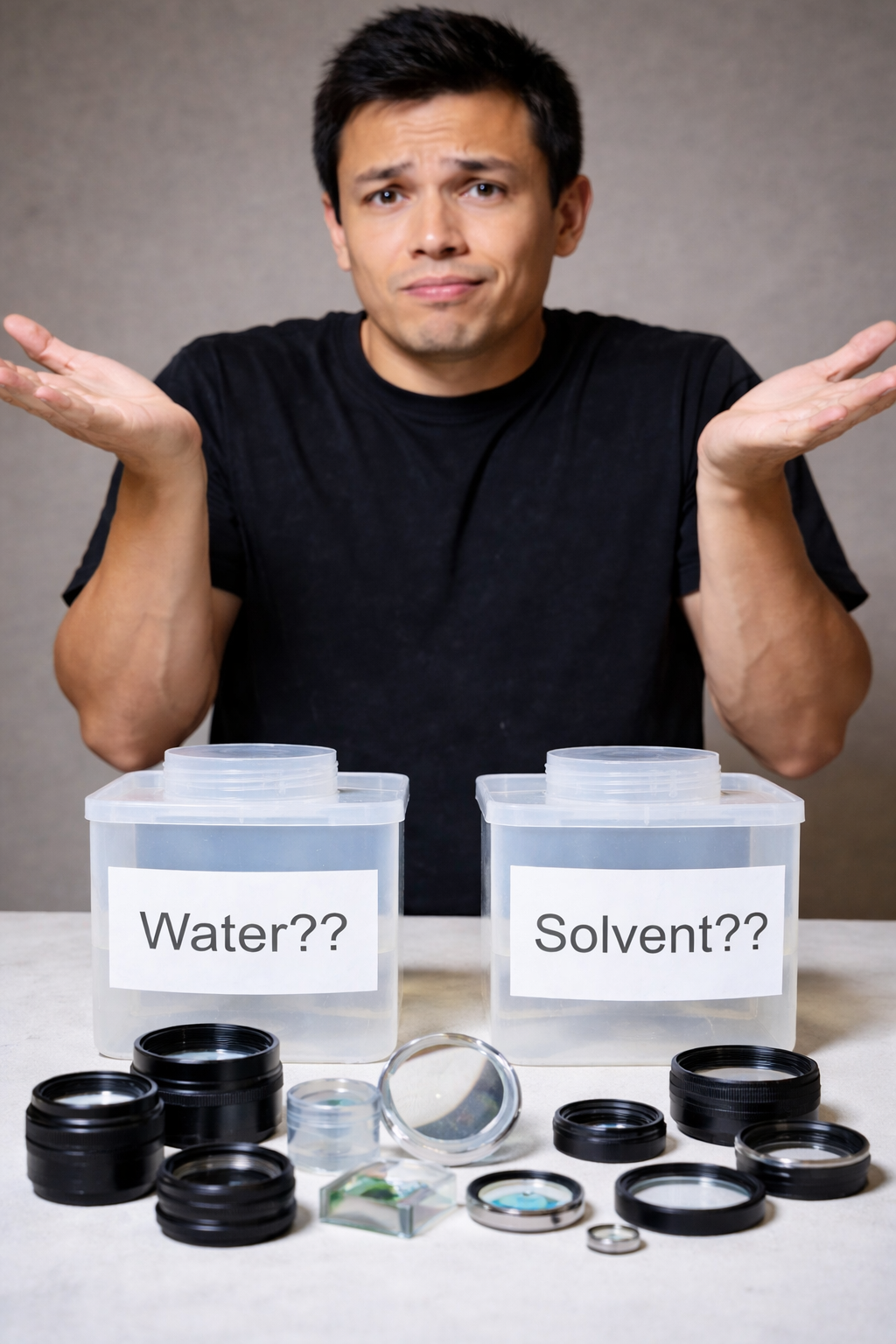 Water or Solvent? What If Neither Is the Best Choice for Precision Optics