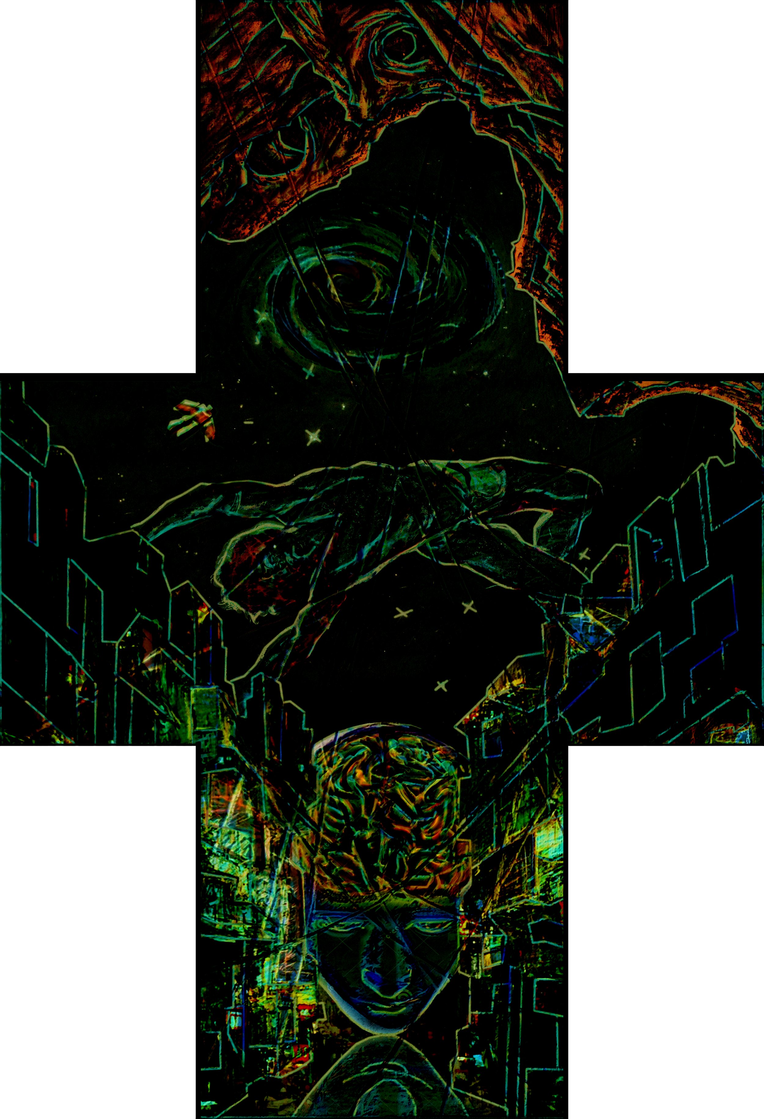 Nemesis, 2024 (60" x 41" - Soft Pastel on Plywood)