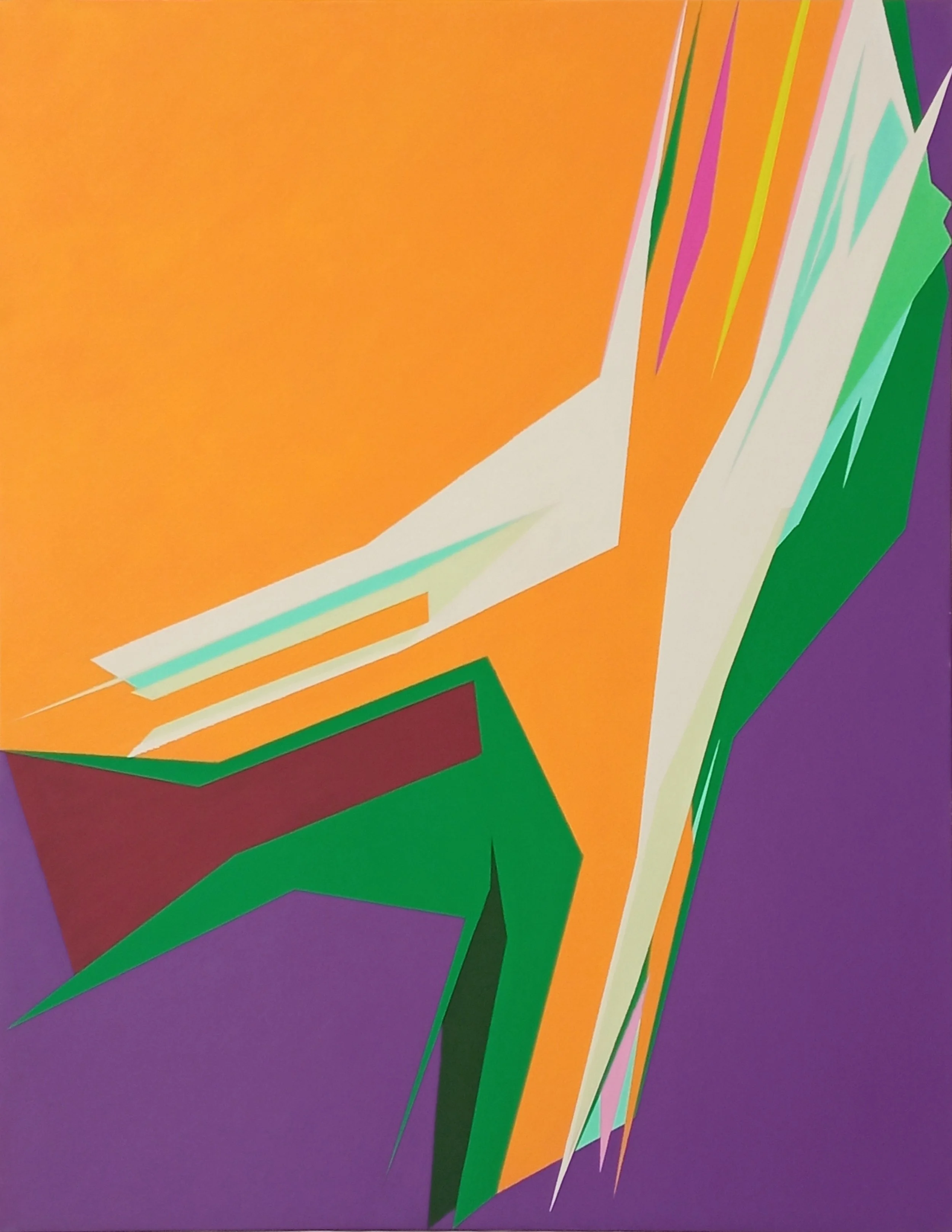 A Day in the Garden X, 2023 (44" x 34" - Acrylic on Canvas)