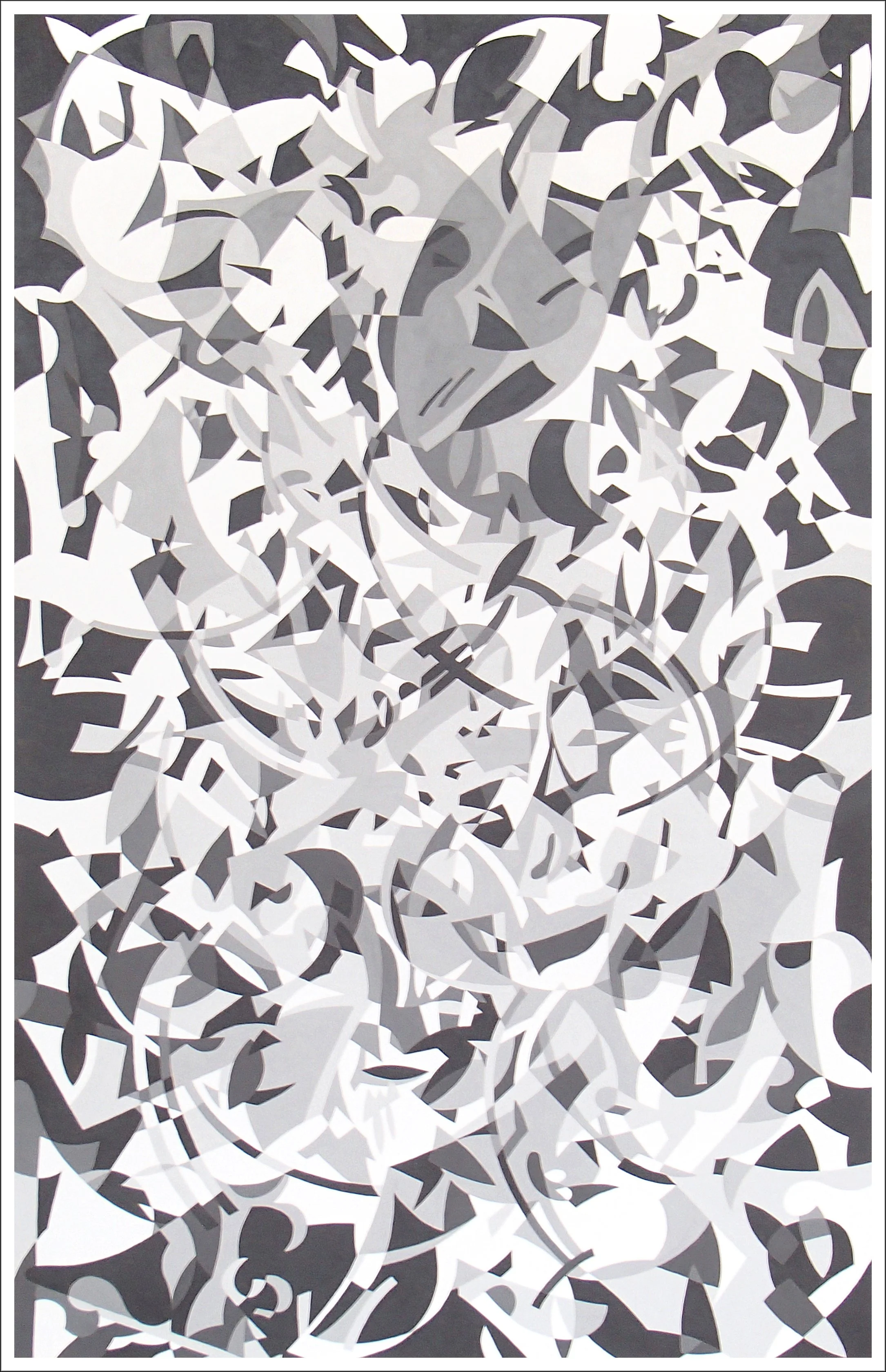 End of Summer III, 2020 (48" x 31" - Acrylic on Paper)