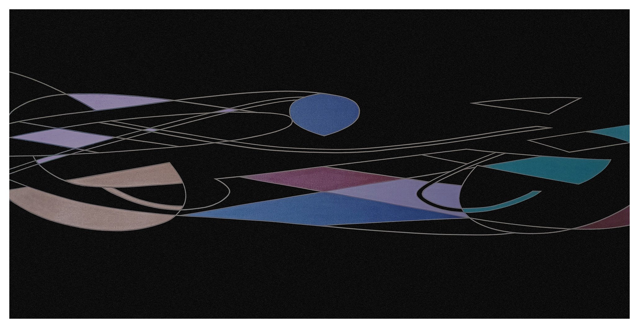  
Night Passage I  

 
Acrylic gouache and reflective acrylic on canvas 30" x 60" 2026
 