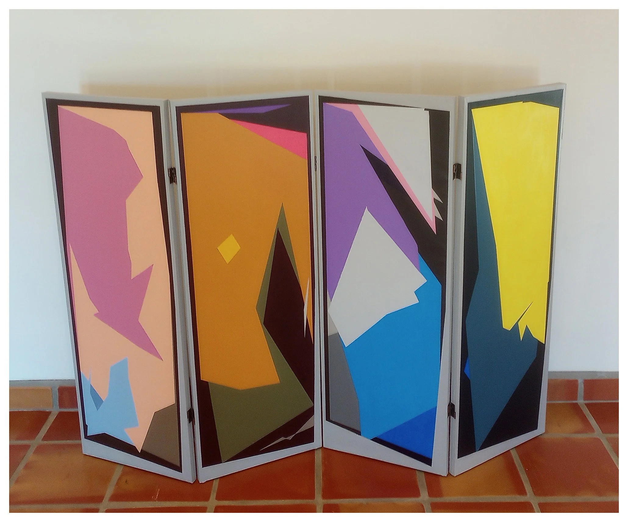  
 Journey to the East
  

 
Acrylic on canvas folding screen 48" x 63" 2023
 
