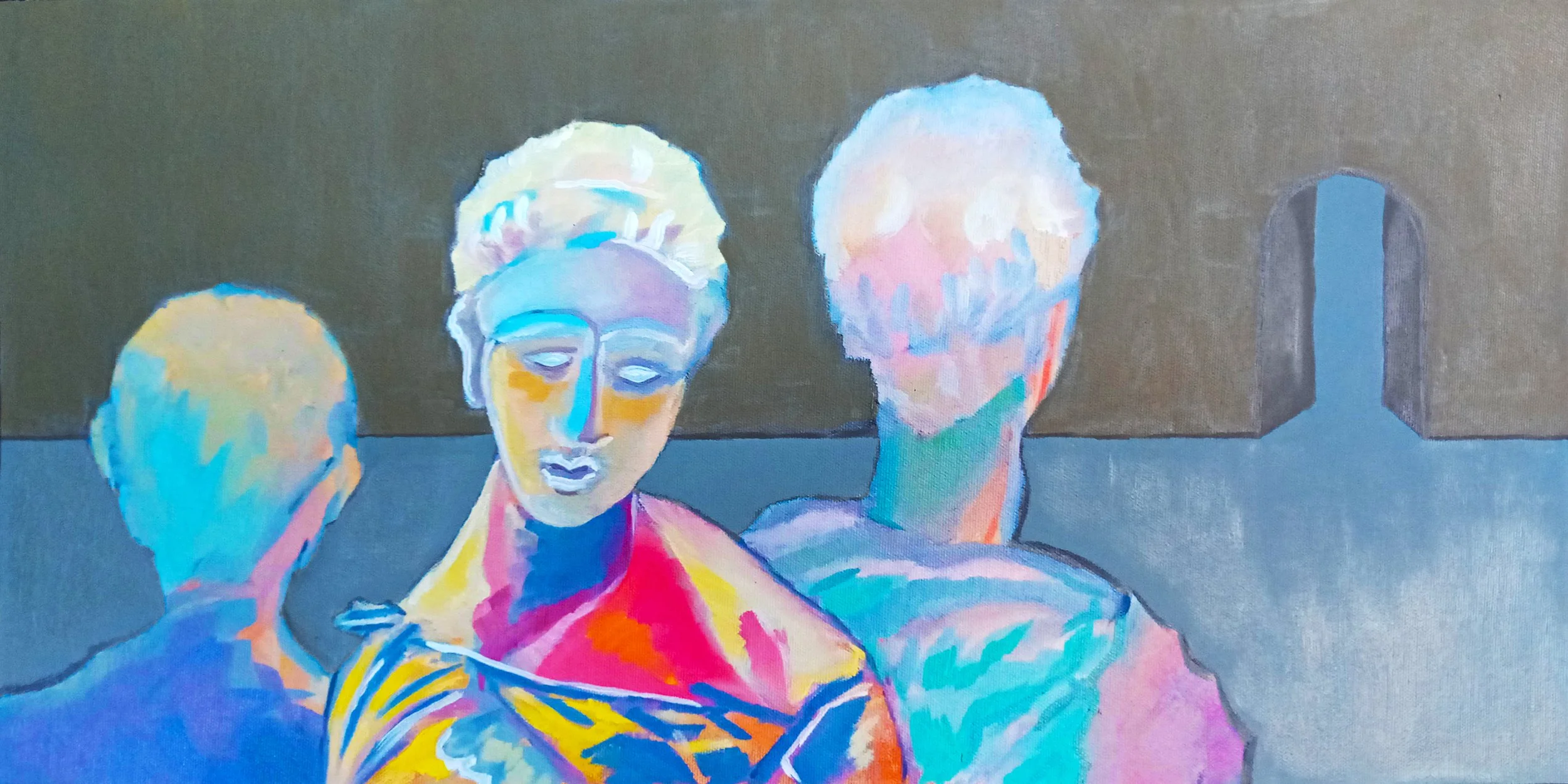 The Defiant Muse, 2022 (18" x 36" - Oil on Canvas)