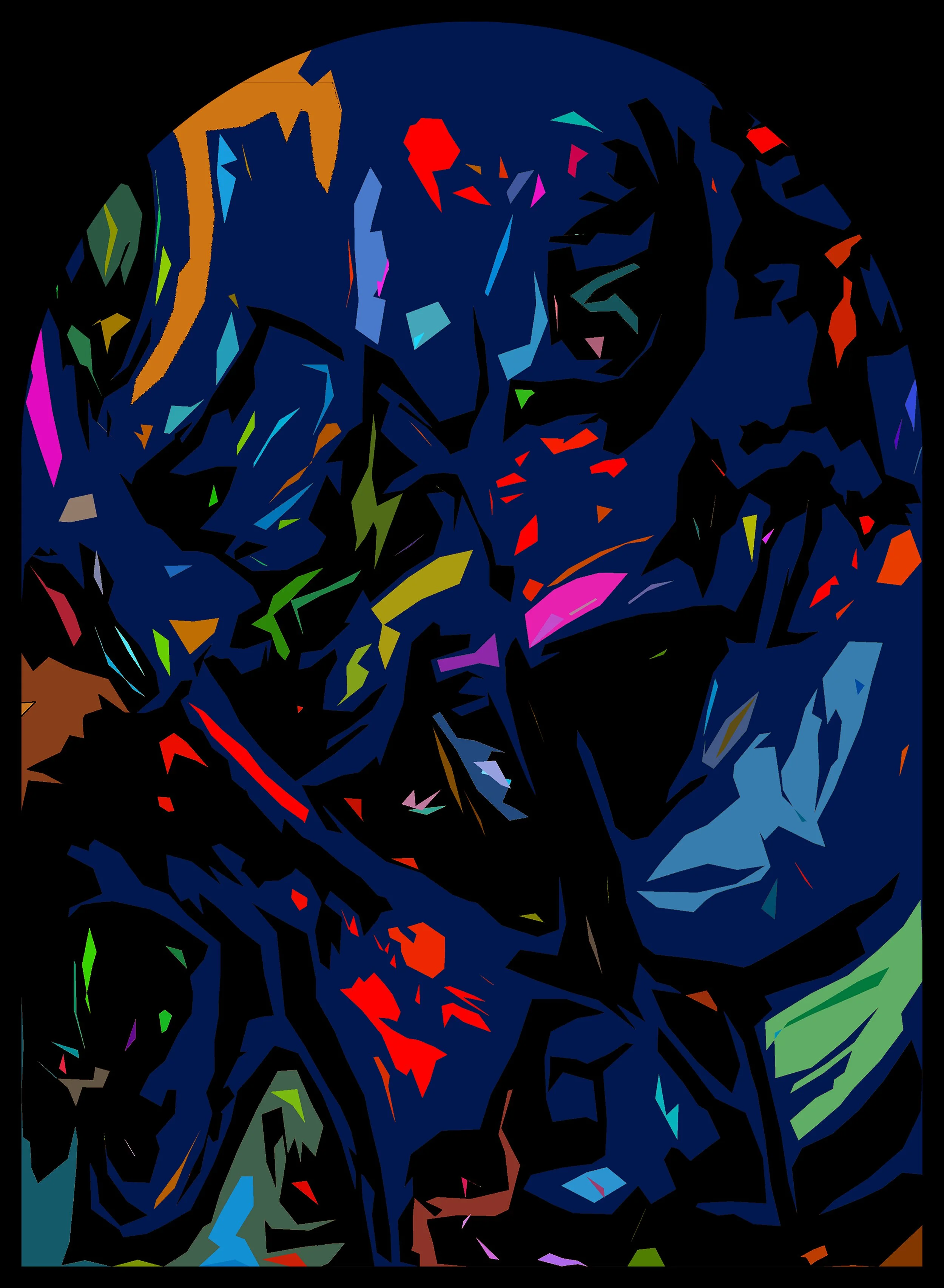 Agia Sophia, 2023 (60" x 44" - Acrylic on Canvas)