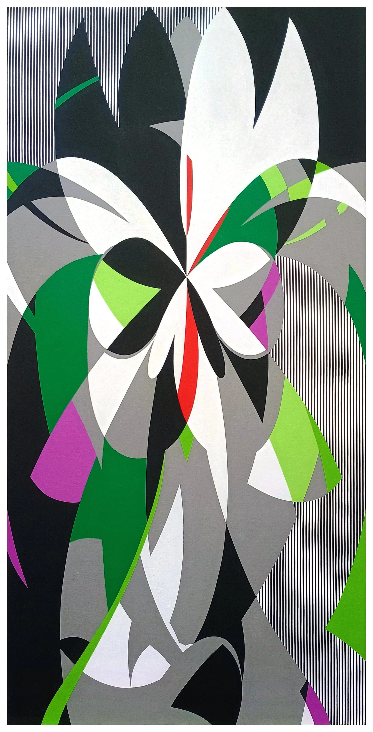  
I Sing the Body Electric 
 
 
 
Acrylic gouache on canvas 60" x 30" 2026
 