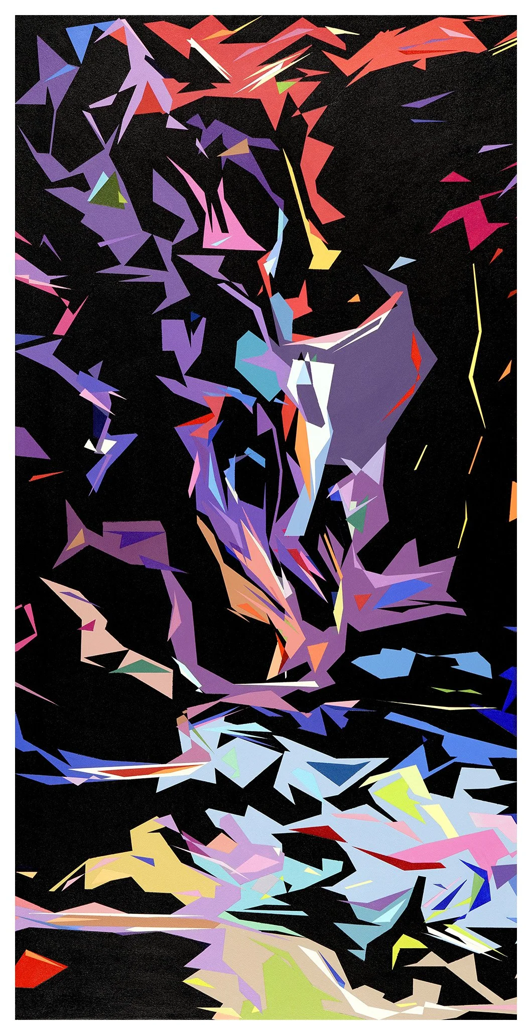  
 A Night in the Garden III 
  

 
 Acrylic on canvas 60" x 30" 2024
 