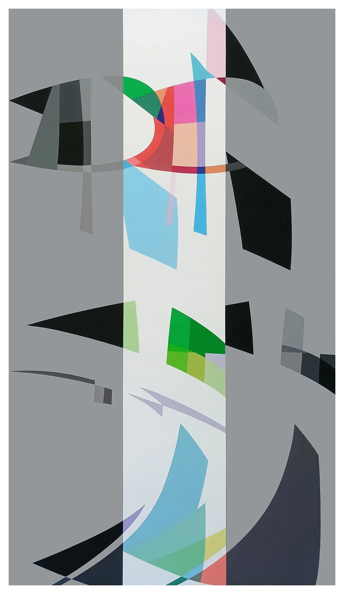   
Conference of the Birds II  

 
Acrylic gouache on canvas 60" x 34" 2026
 