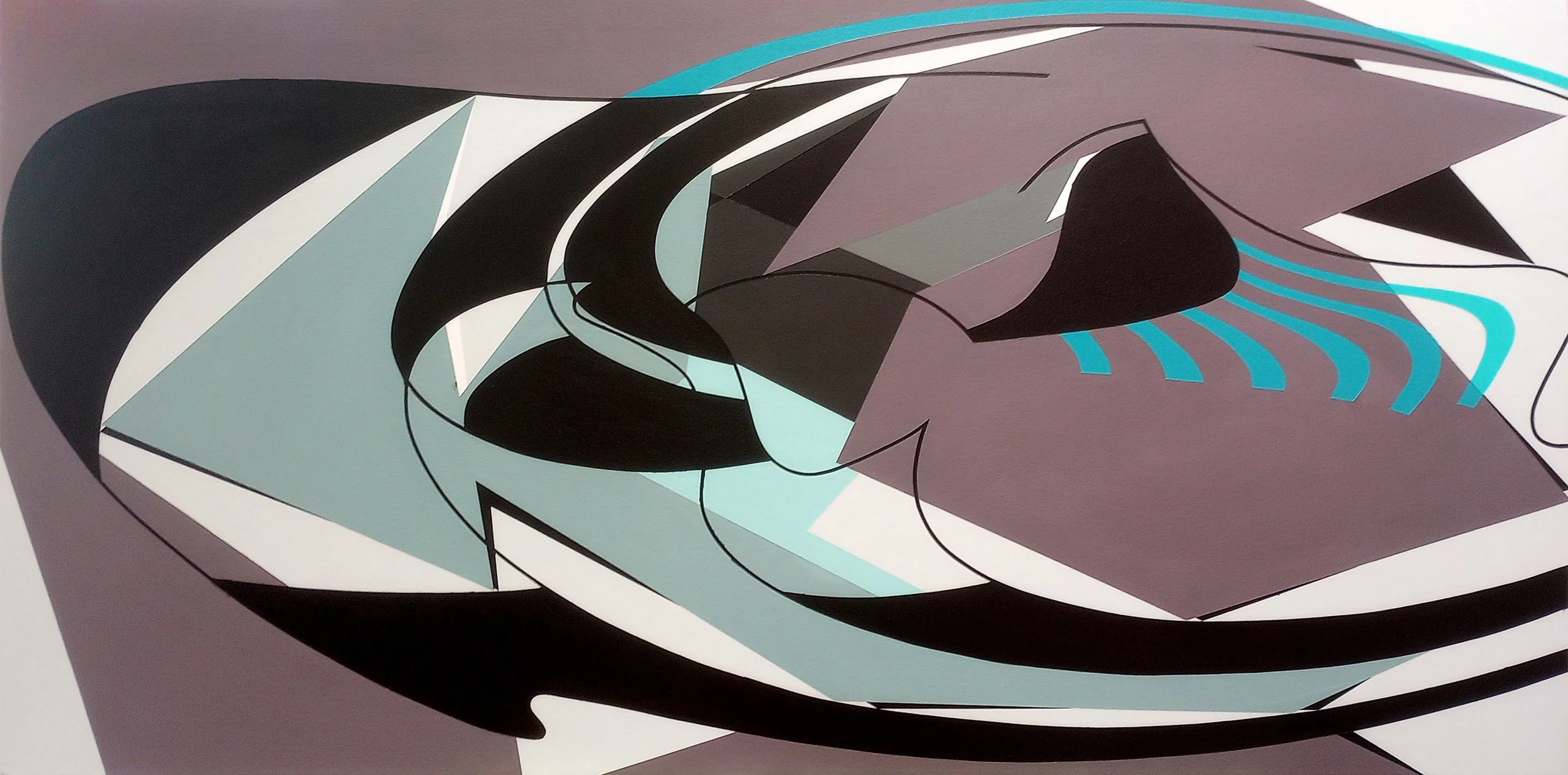 Der Zauberberg, 2025 (30" x 60" - Acrylic on canvas)